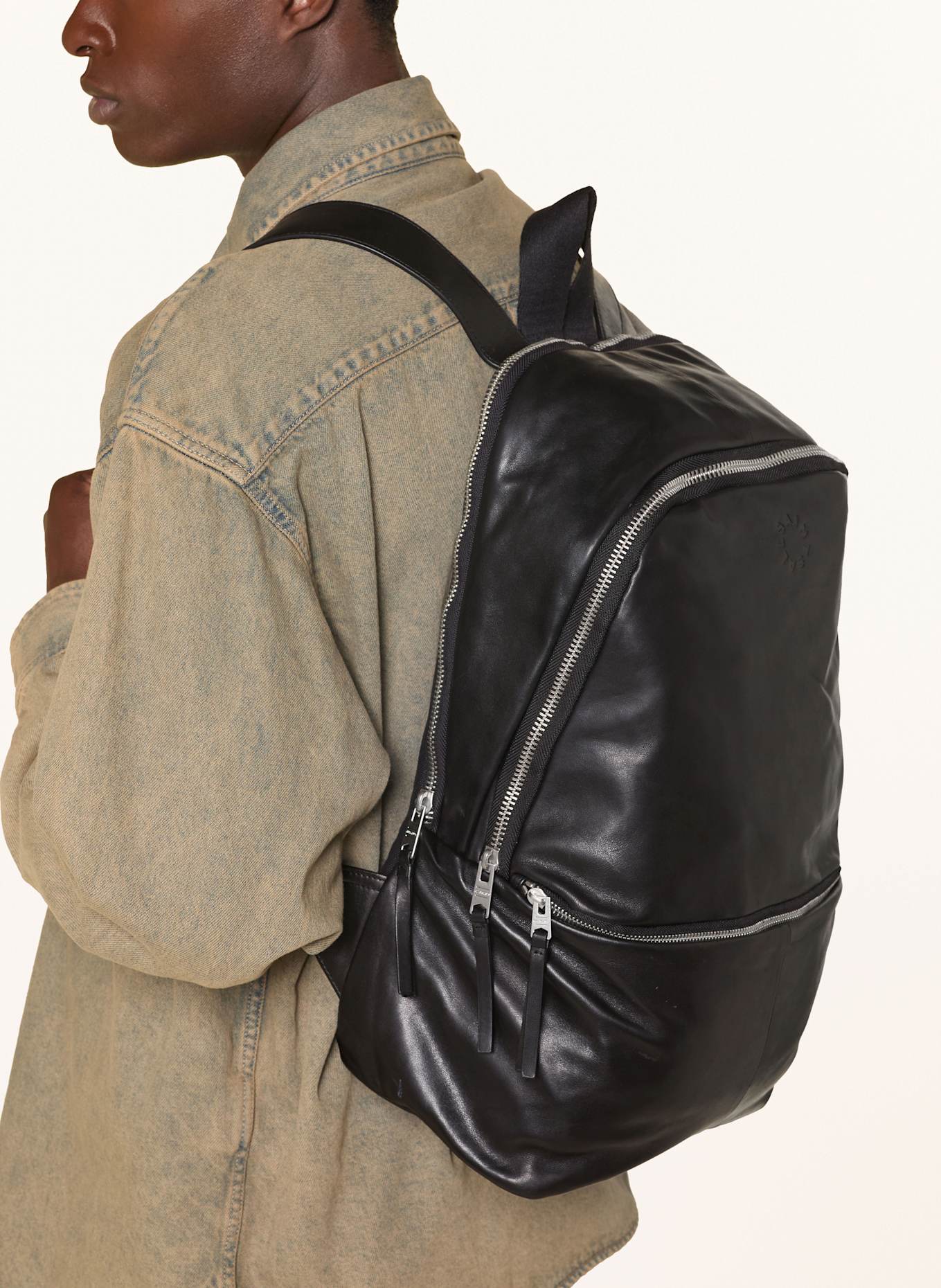 ALLSAINTS Rucksack FINN mit Laptop-Fach: SCHWARZ