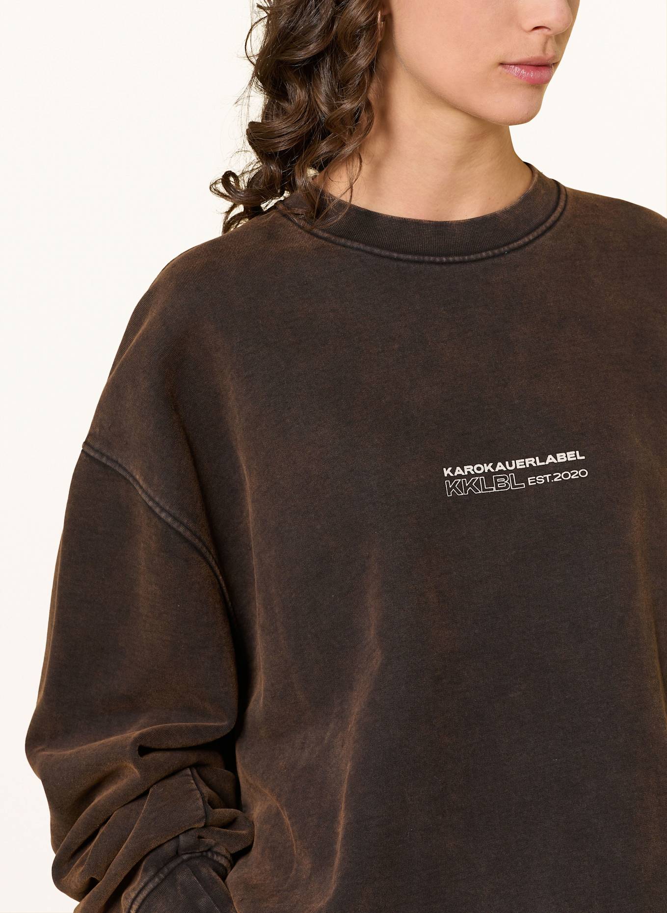 KARO KAUER Sweatshirt LEGACY: DUNKELBRAUN