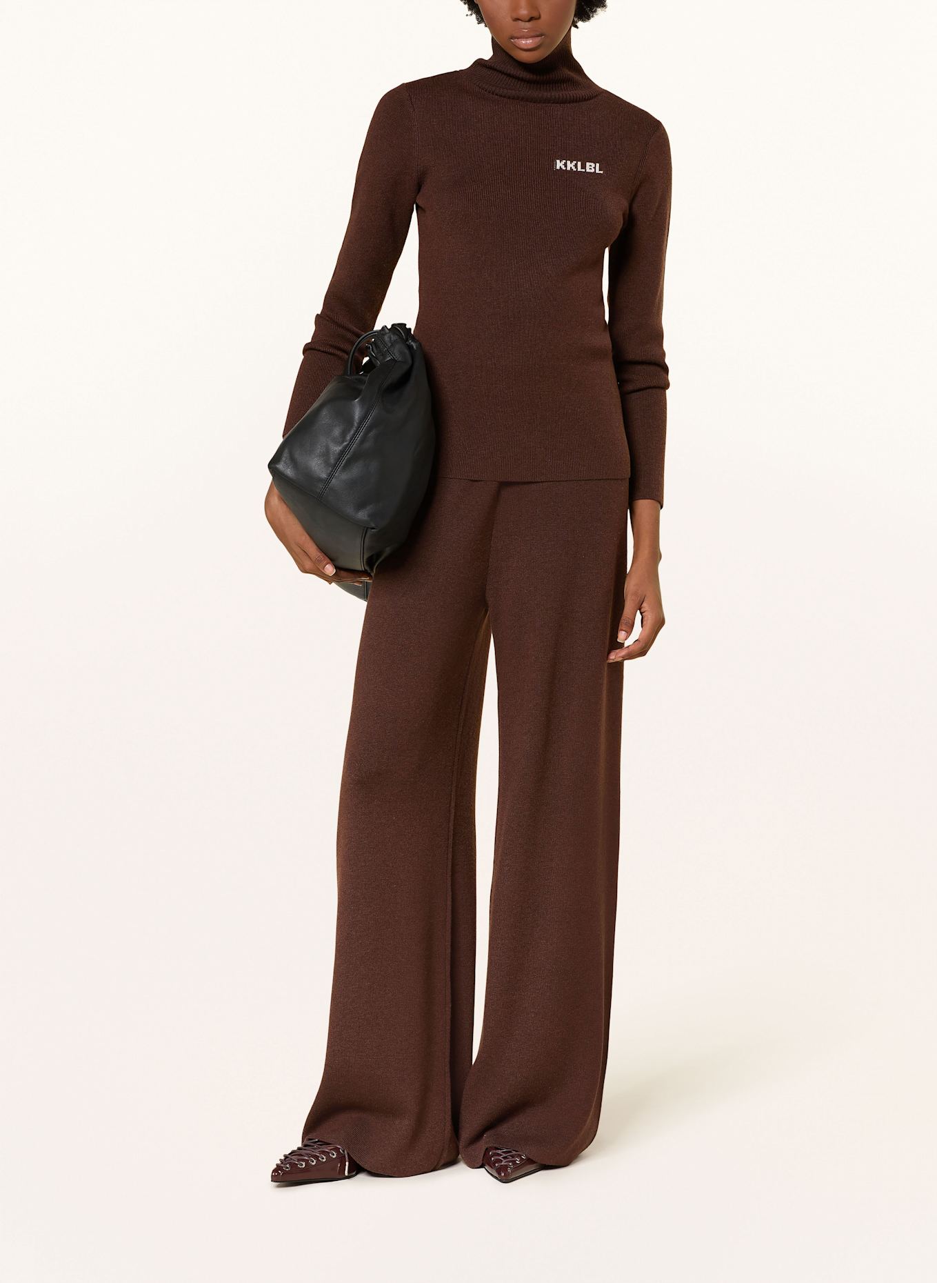 KARO KAUER Strickhose: BRAUN