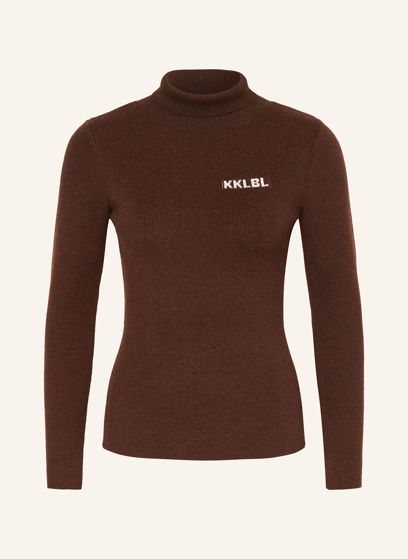 KARO KAUER Rollkragenpullover: BRAUN