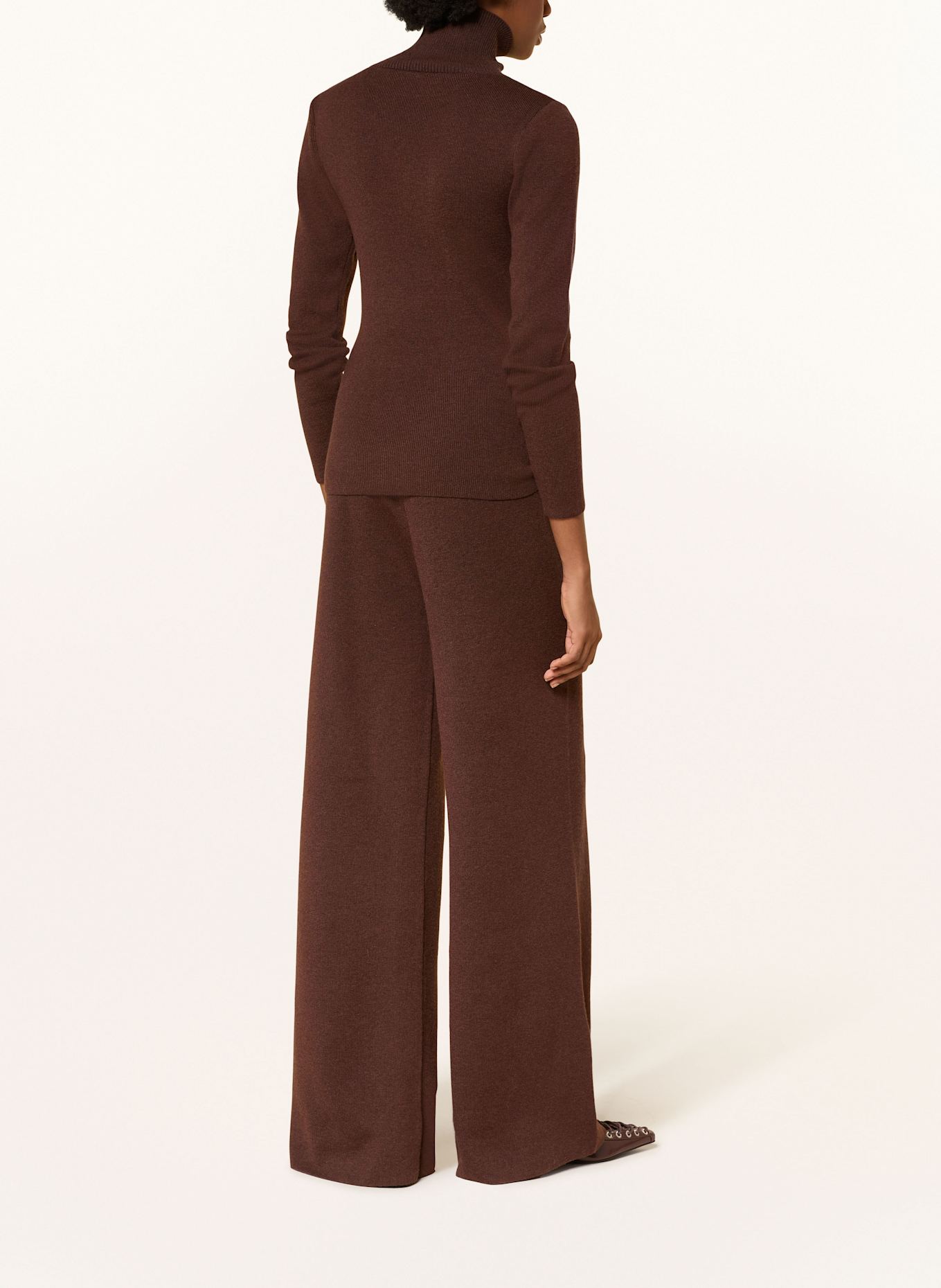 KARO KAUER Rollkragenpullover: BRAUN