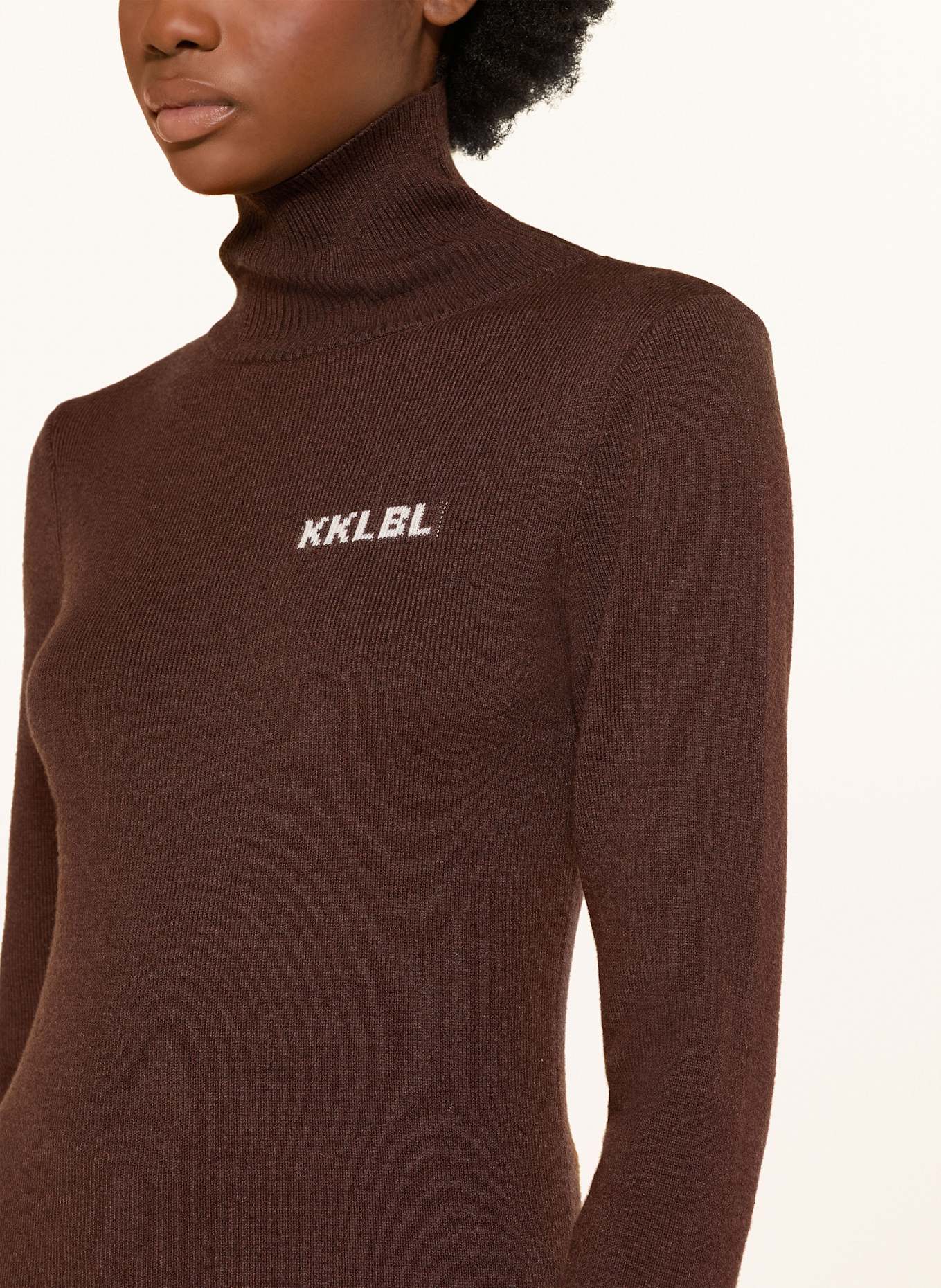 KARO KAUER Rollkragenpullover: BRAUN