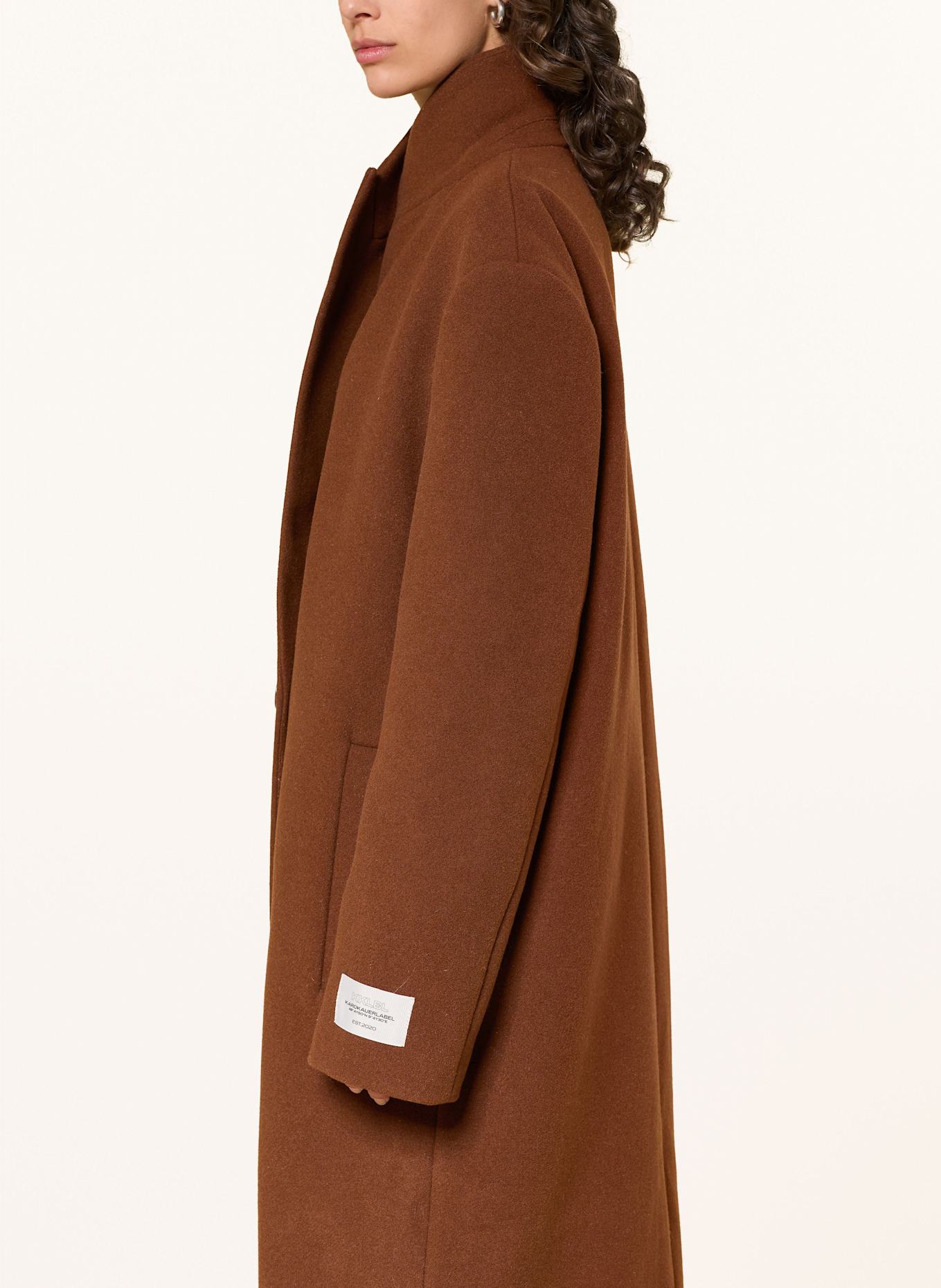 KARO KAUER Oversized-Mantel: BRAUN