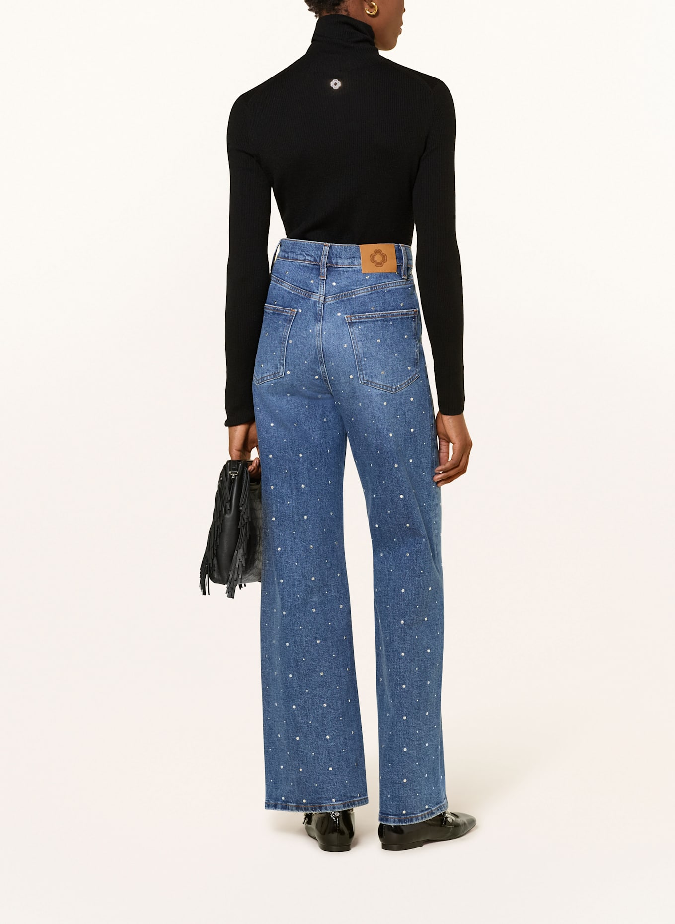 maje Rollkragenpullover: SCHWARZ