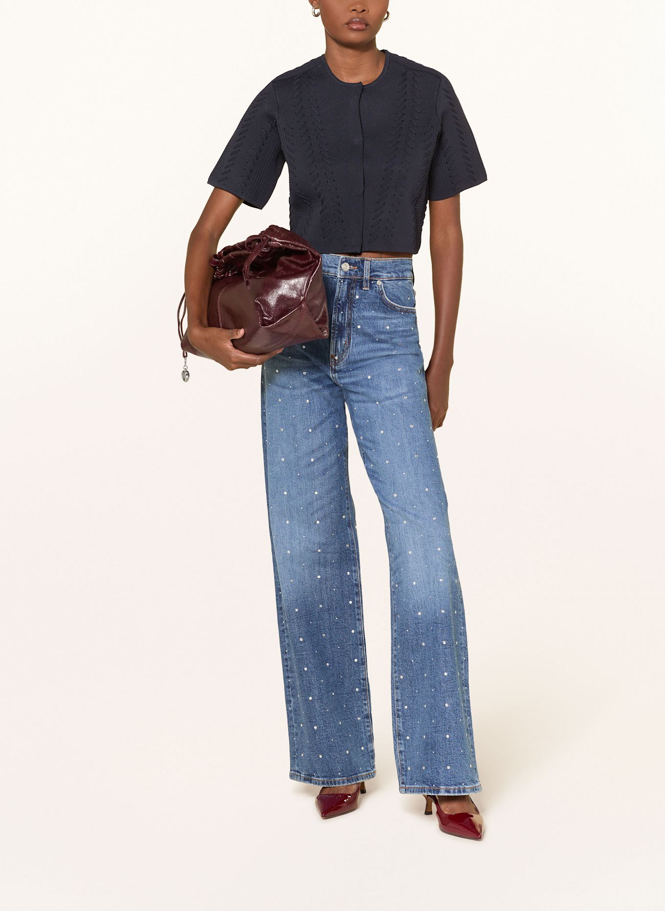 maje Shopper: DUNKELROT