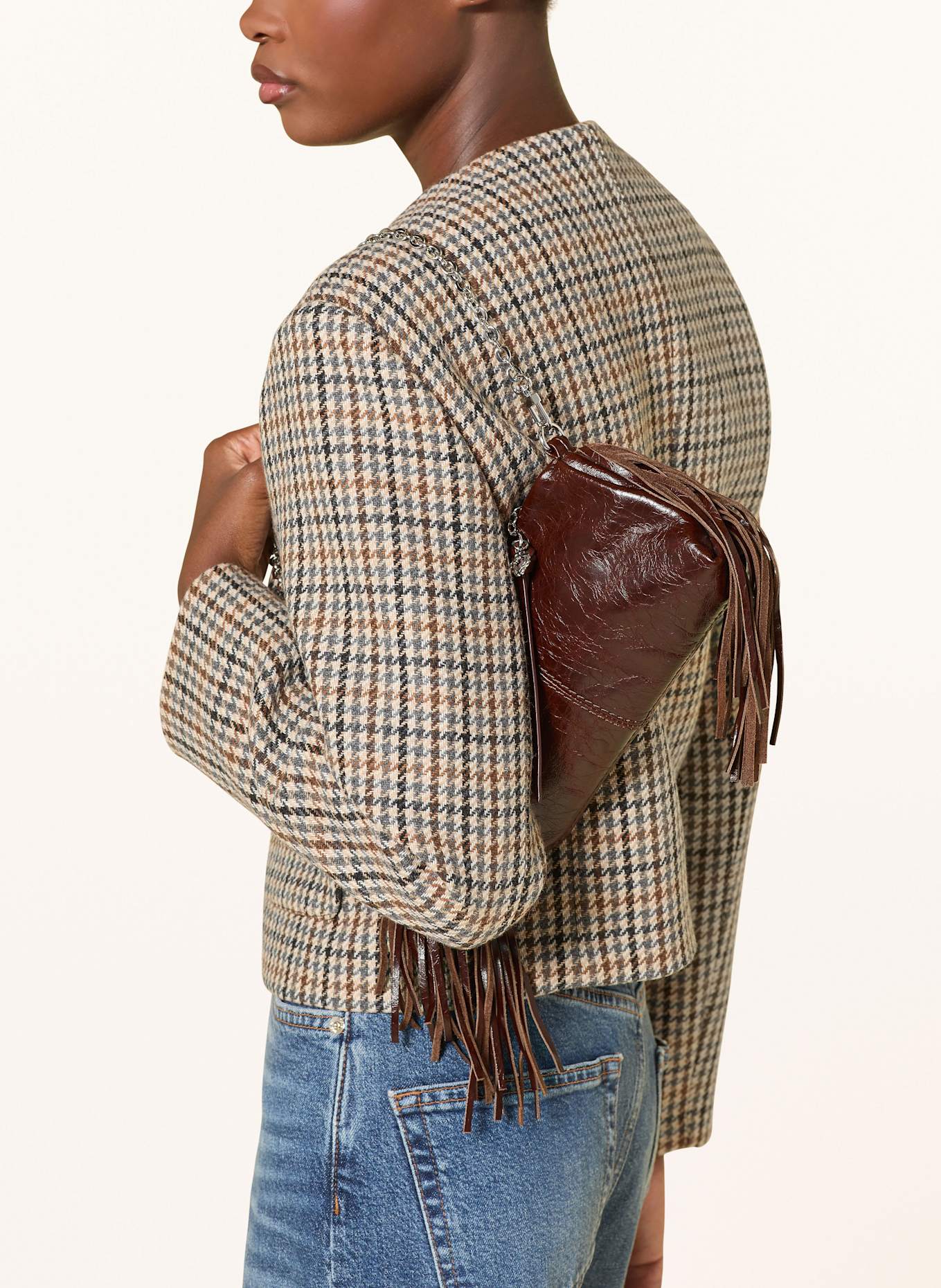 maje Handtasche: DUNKELBRAUN