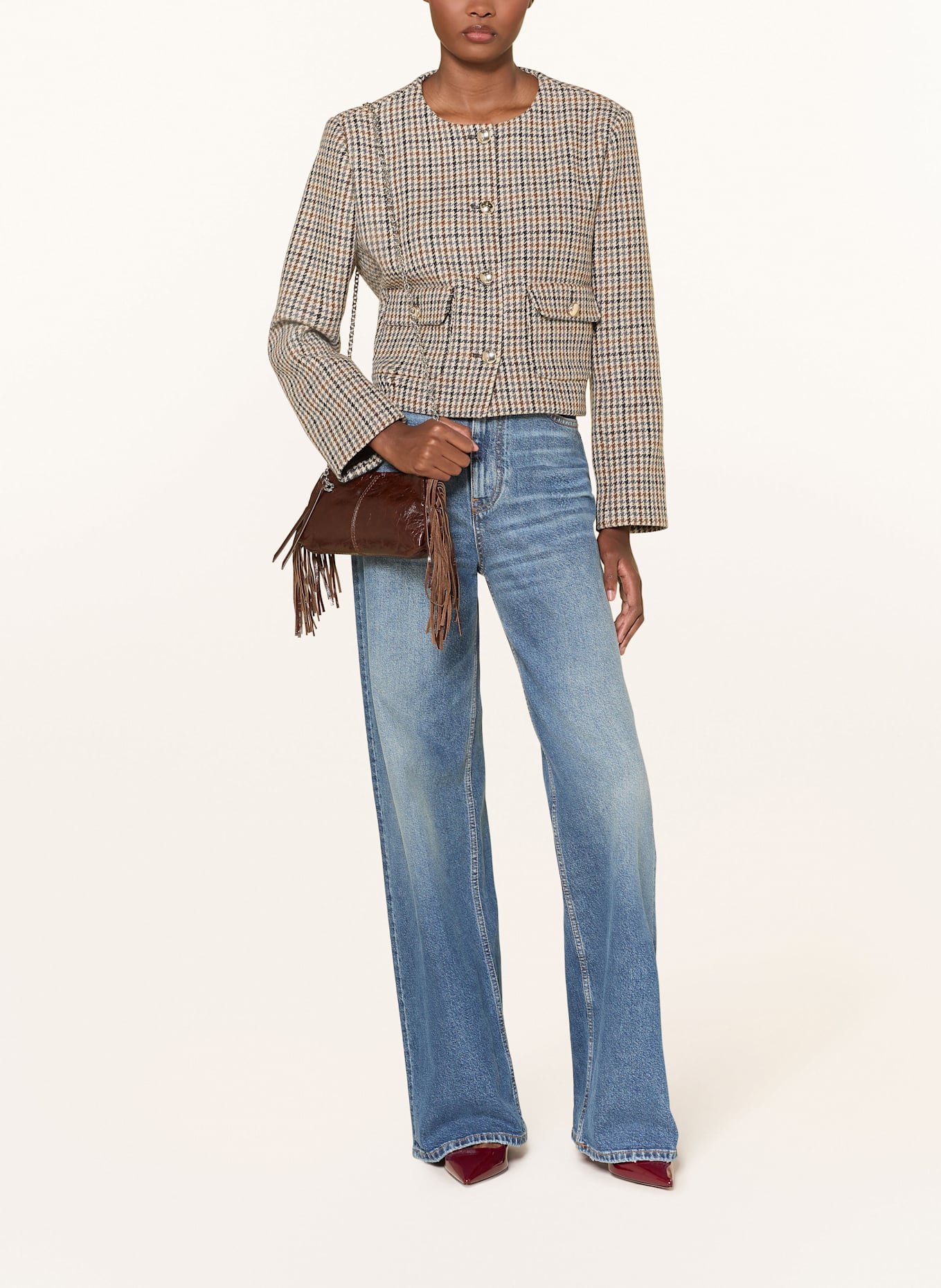 maje Handtasche: DUNKELBRAUN