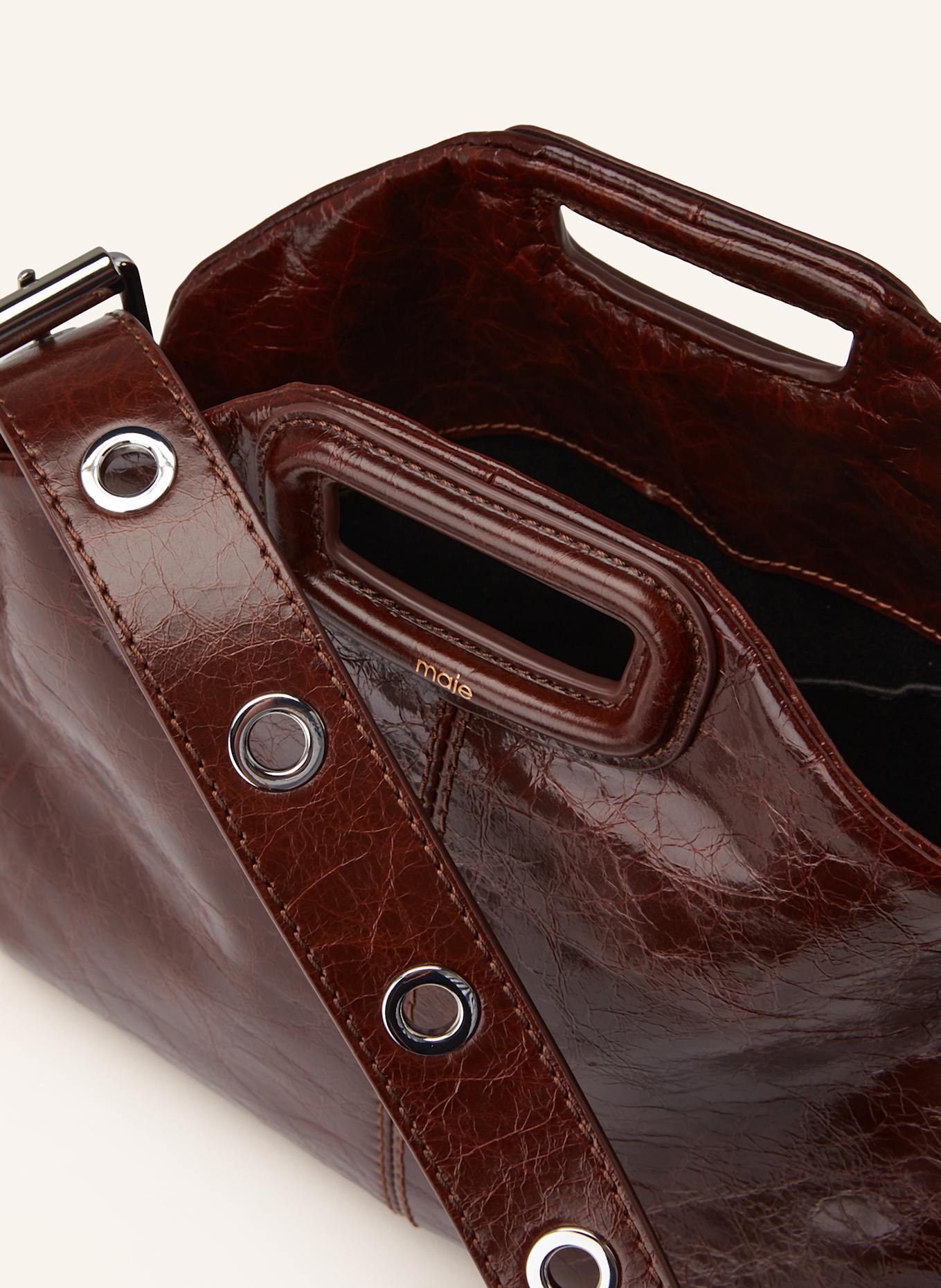 maje Umhängetasche: DUNKELBRAUN