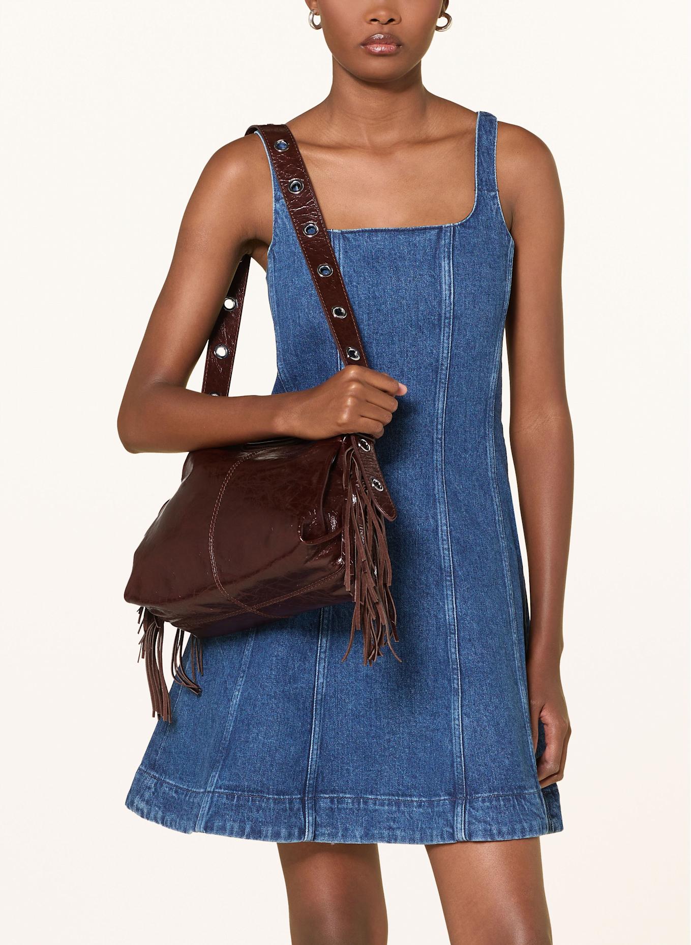 maje Umhängetasche: DUNKELBRAUN