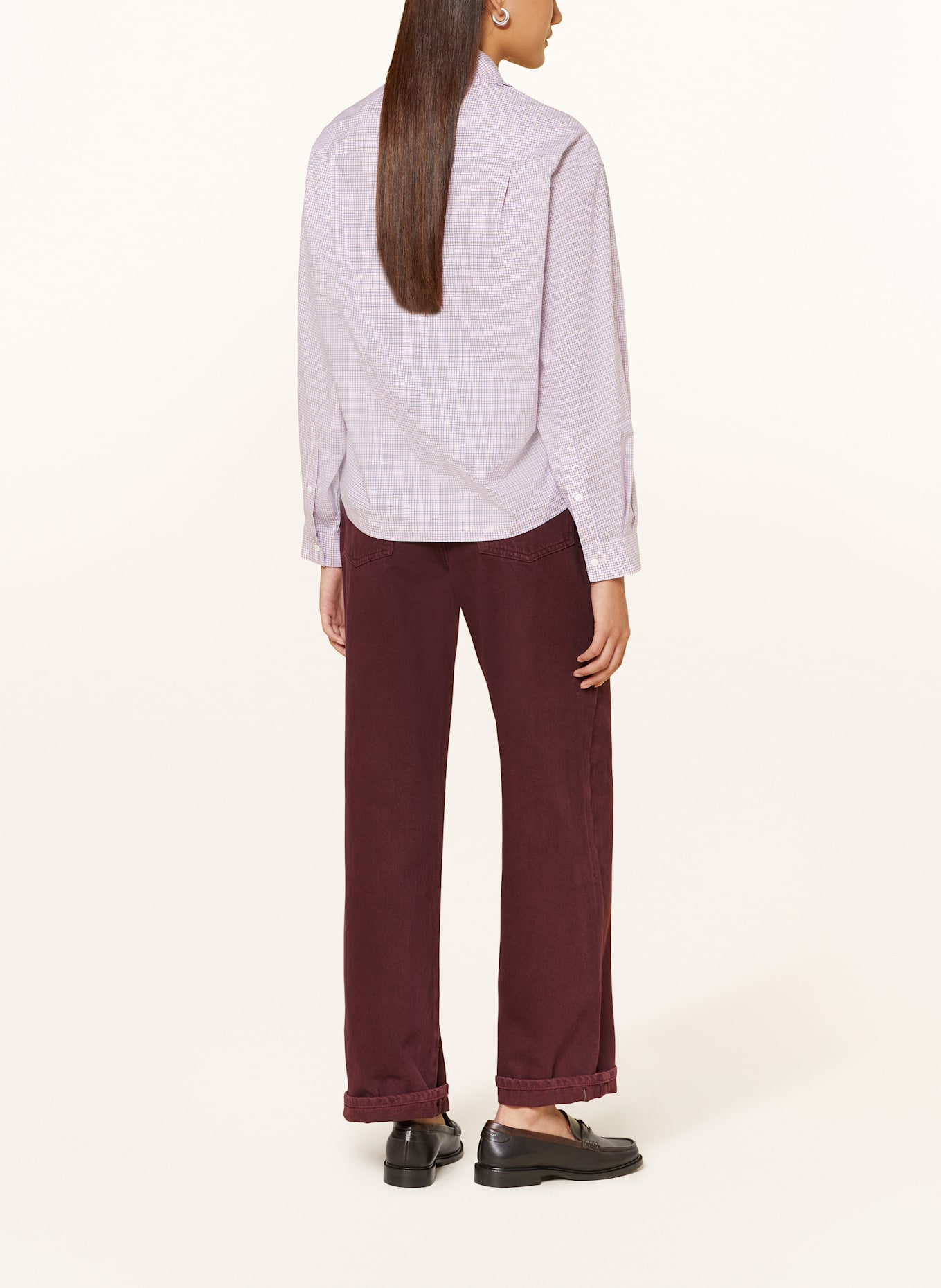 CLAUDIE PIERLOT Hemdbluse: ROSA / BLAU