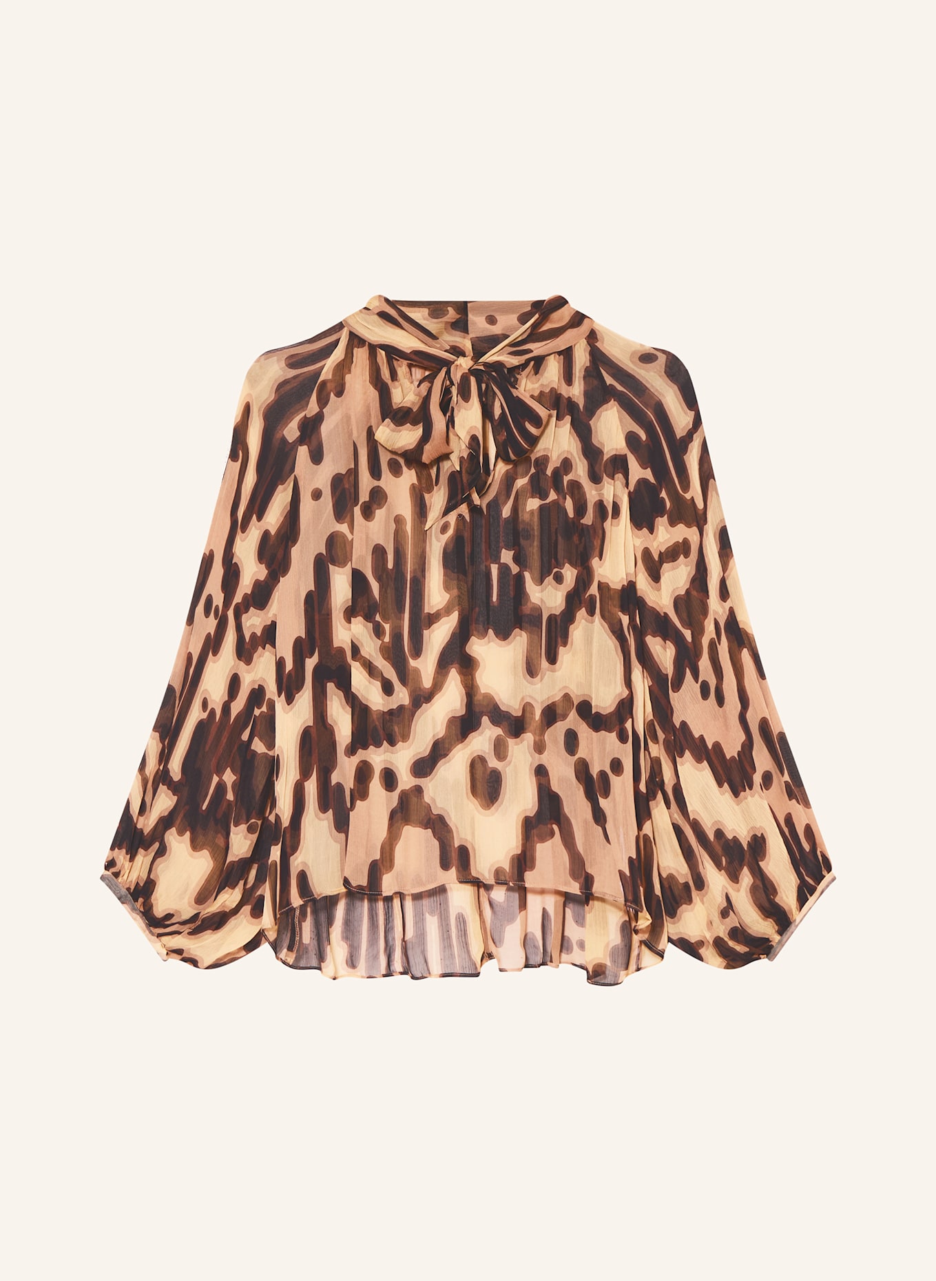 ba&sh Schluppenbluse ALOF: CAMEL / BRAUN / DUNKELBRAUN