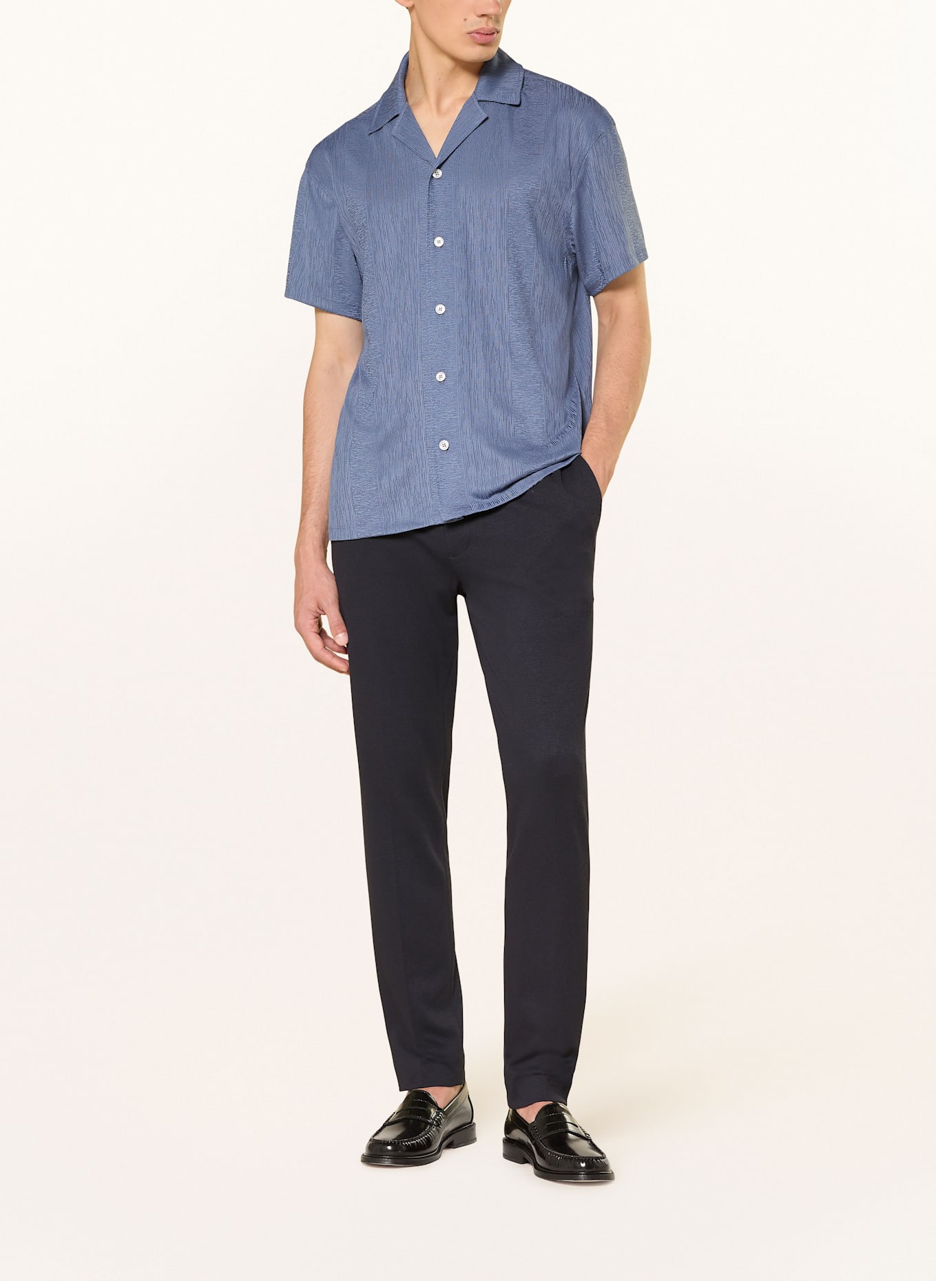 REISS Resorthemd ANDO Regular Fit: BLAUGRAU