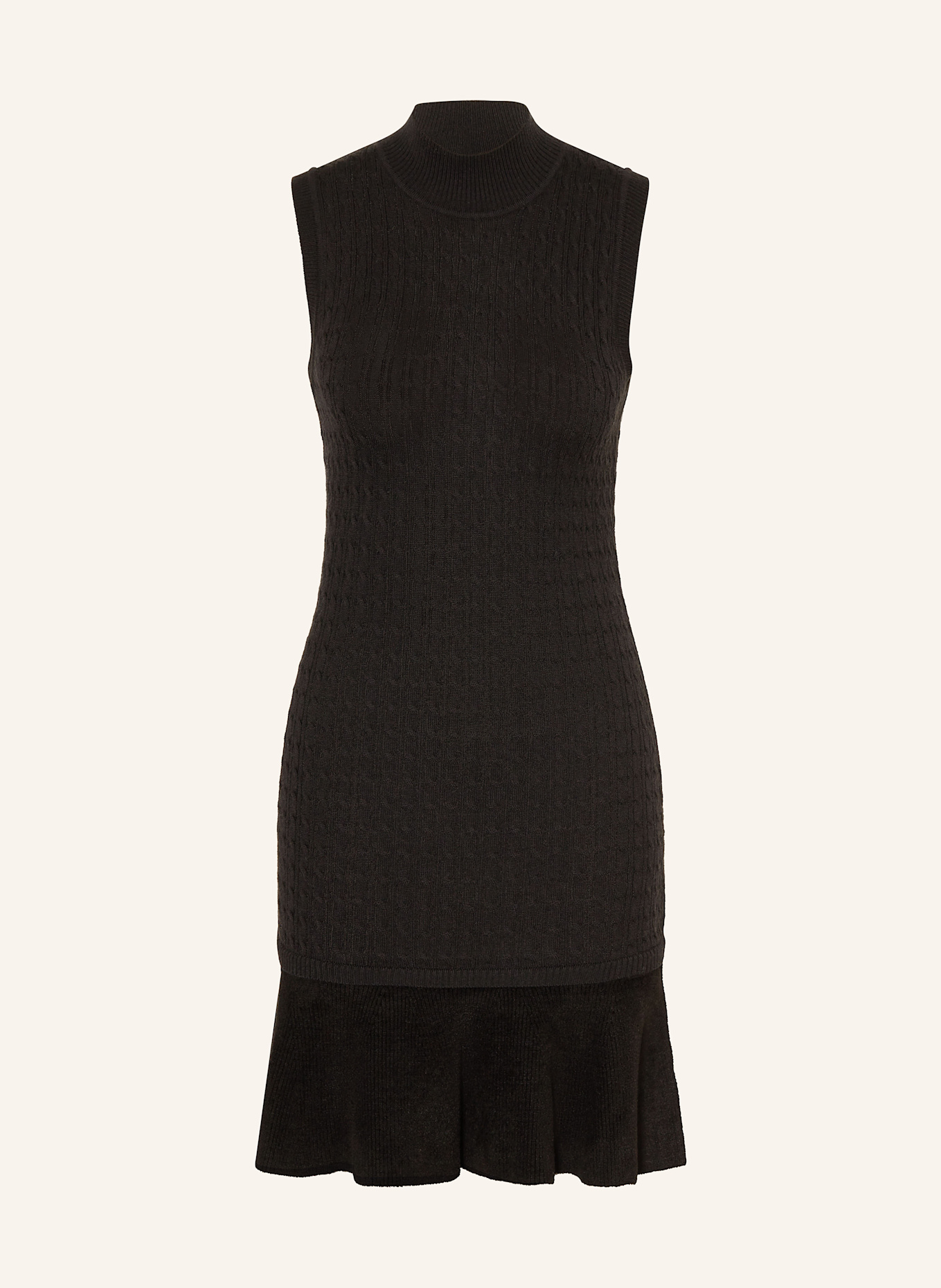 CLAUDIE PIERLOT Strickkleid: SCHWARZ