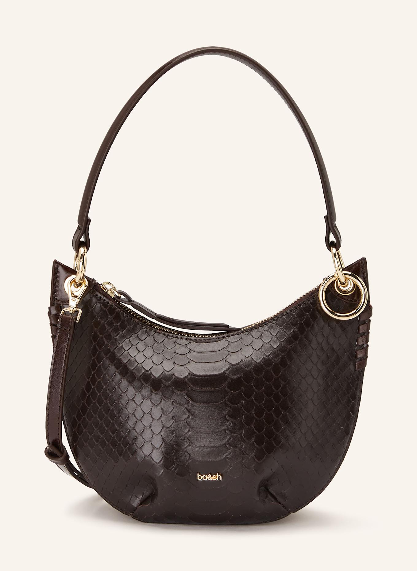 ba&sh Kabelka PYTHON: TMAVĚ HNĚDÁ