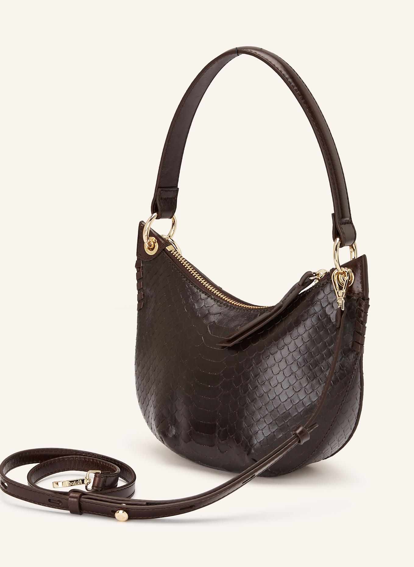 ba&sh Kabelka PYTHON: TMAVĚ HNĚDÁ