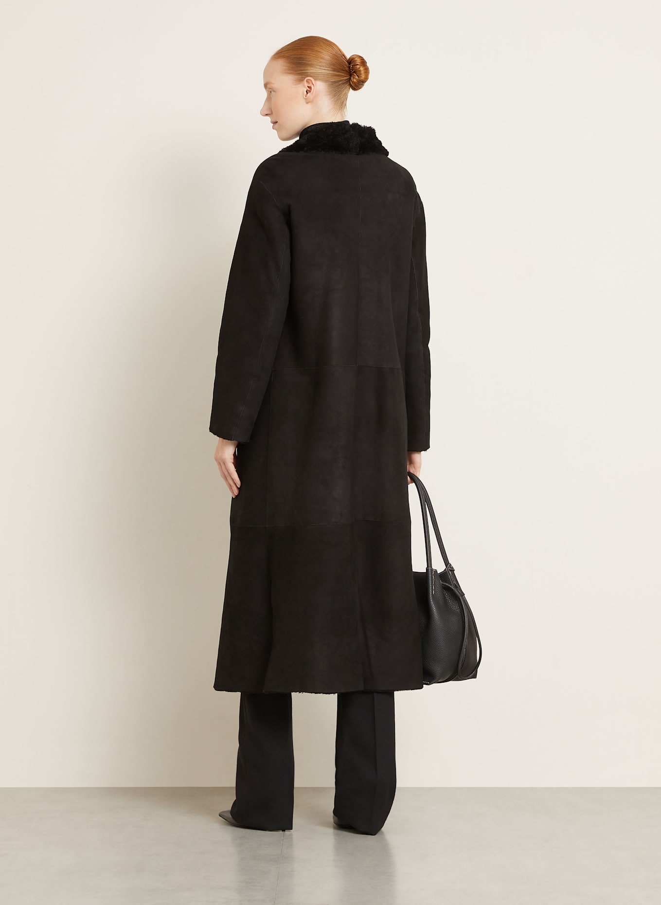 NOUR HAMMOUR Ledermantel BIRTHDAY: SCHWARZ