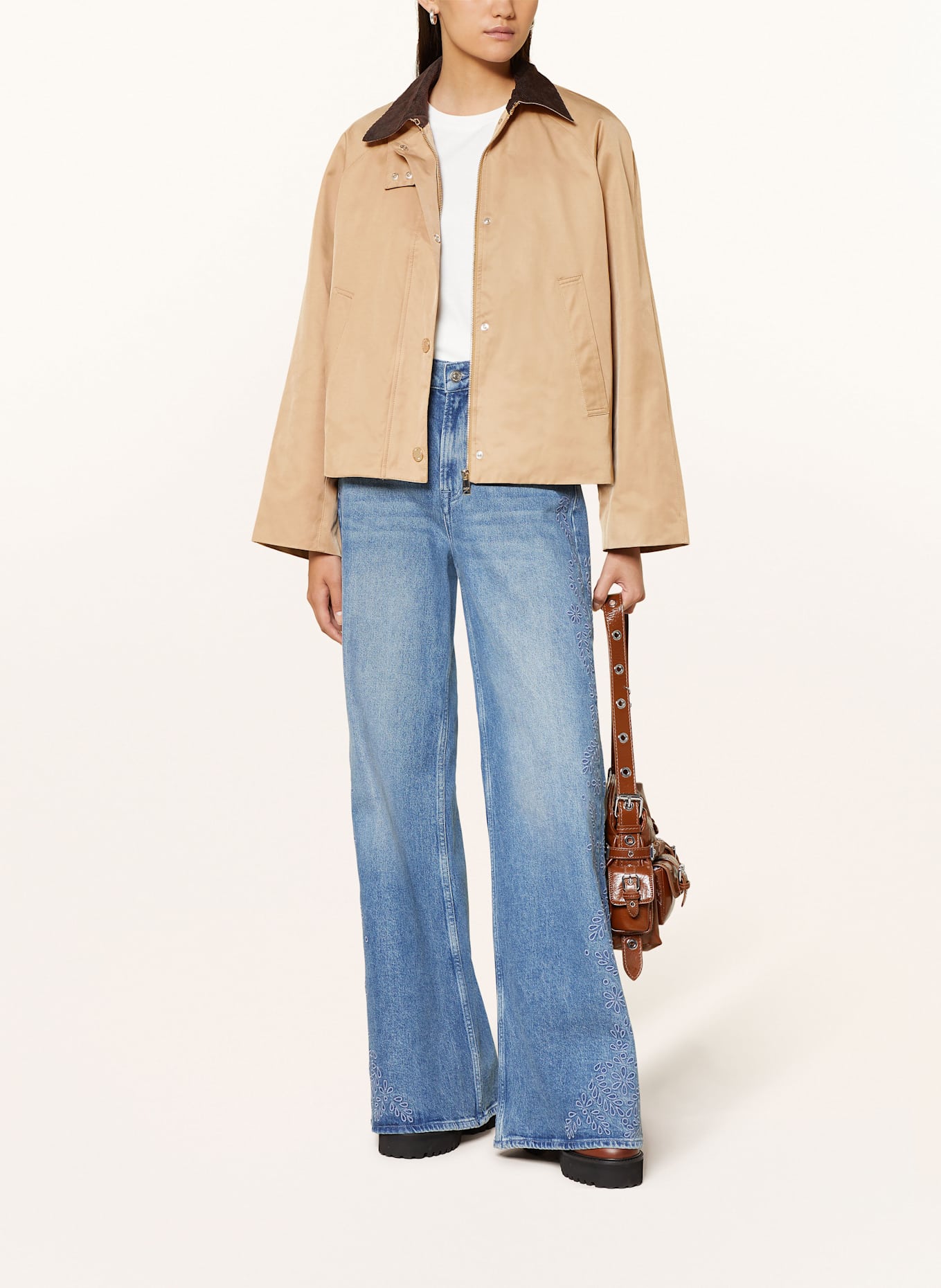 maje Blouson: CAMEL