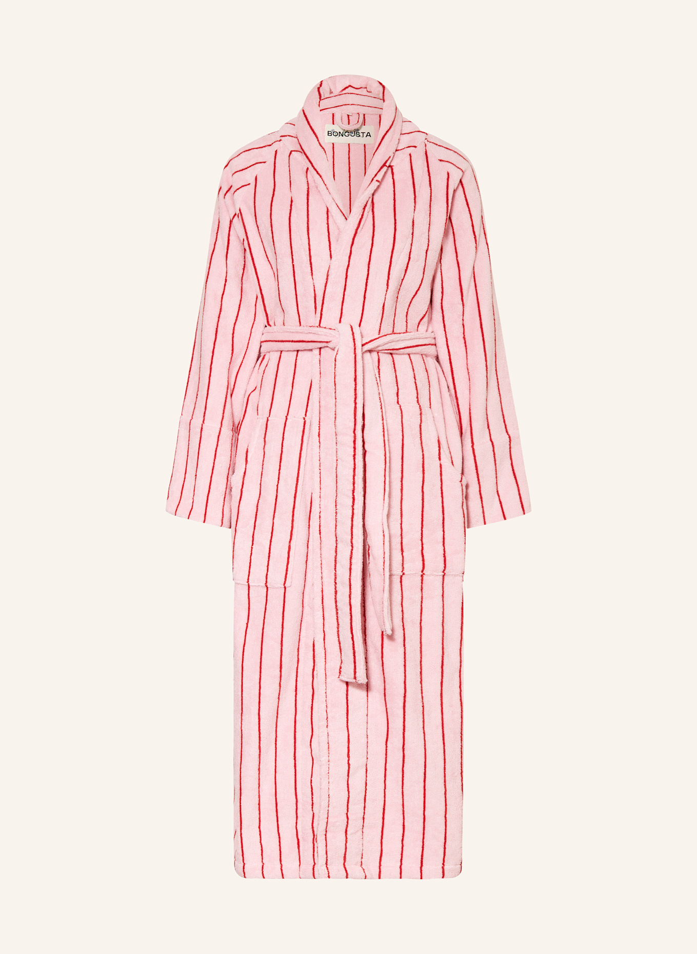 BONGUSTA Unisex župan NARAM: RŮŽOVÁ / ČERVENÁ