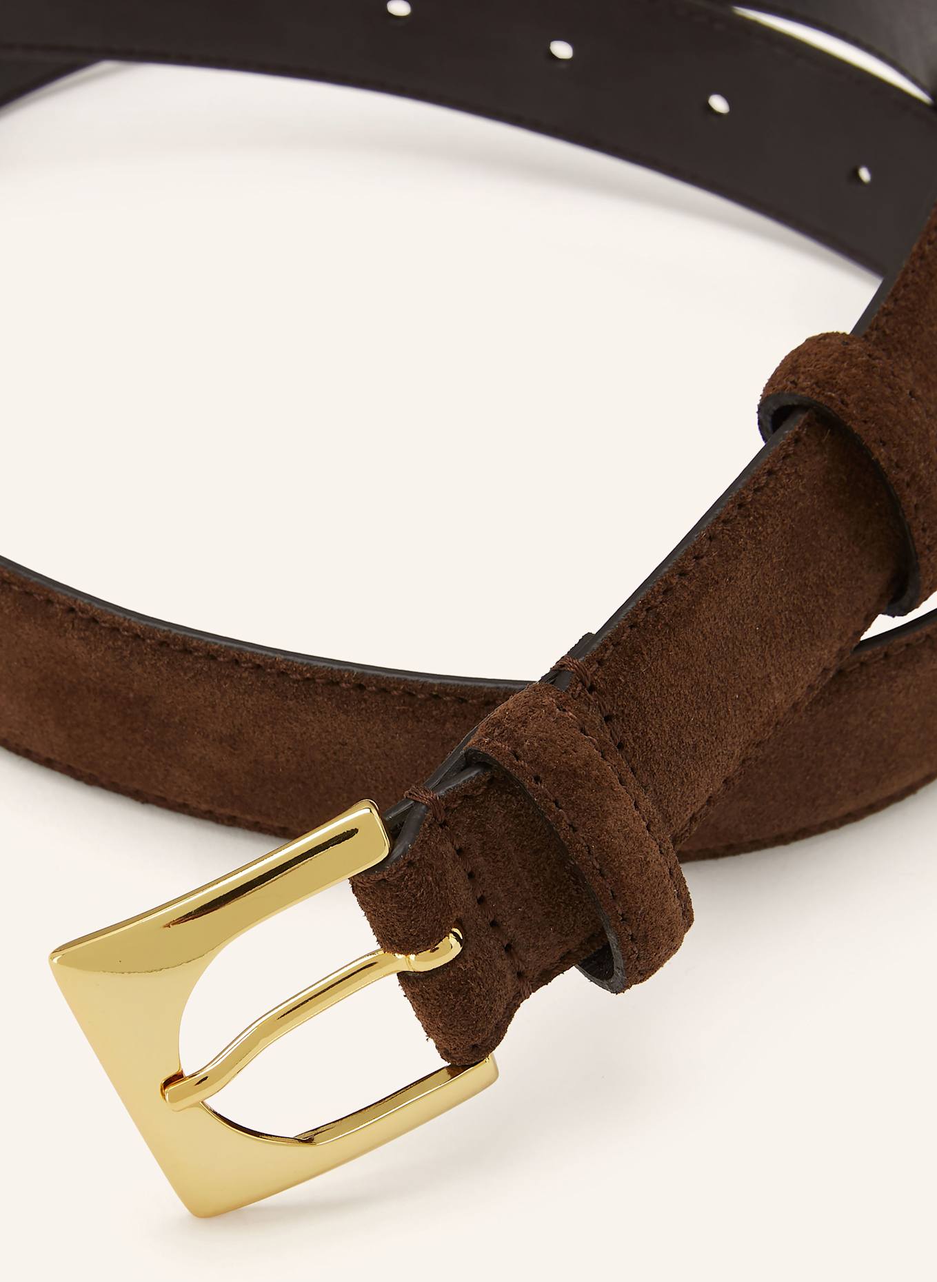 REISS Ledergürtel BELINDA: DUNKELBRAUN