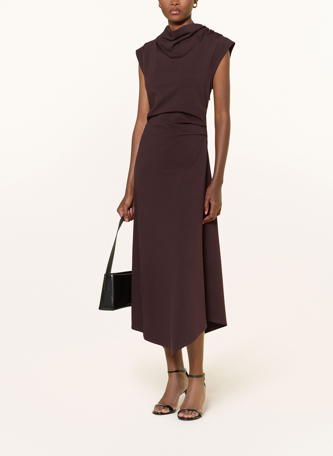 REISS Kleid HARLAN: DUNKELBRAUN