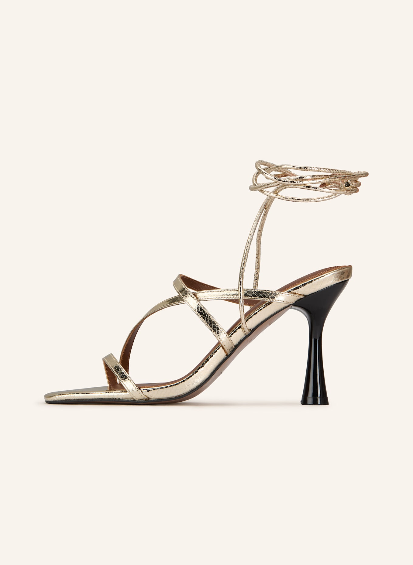 REISS Sandały na obcasie REBECCA: ZŁOTY