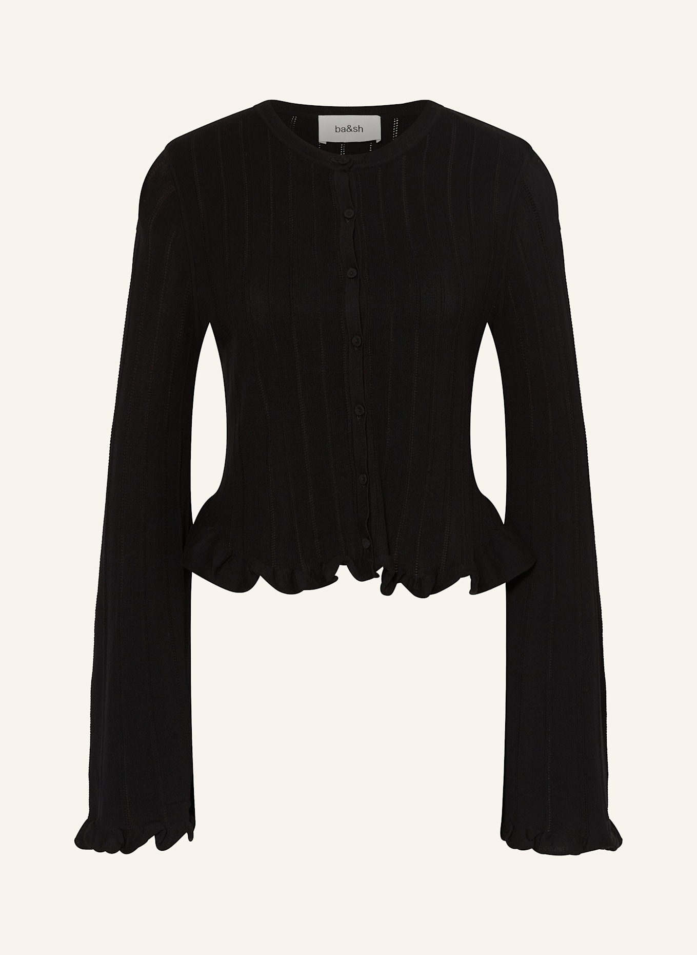 ba&sh Strickjacke VITIS: SCHWARZ