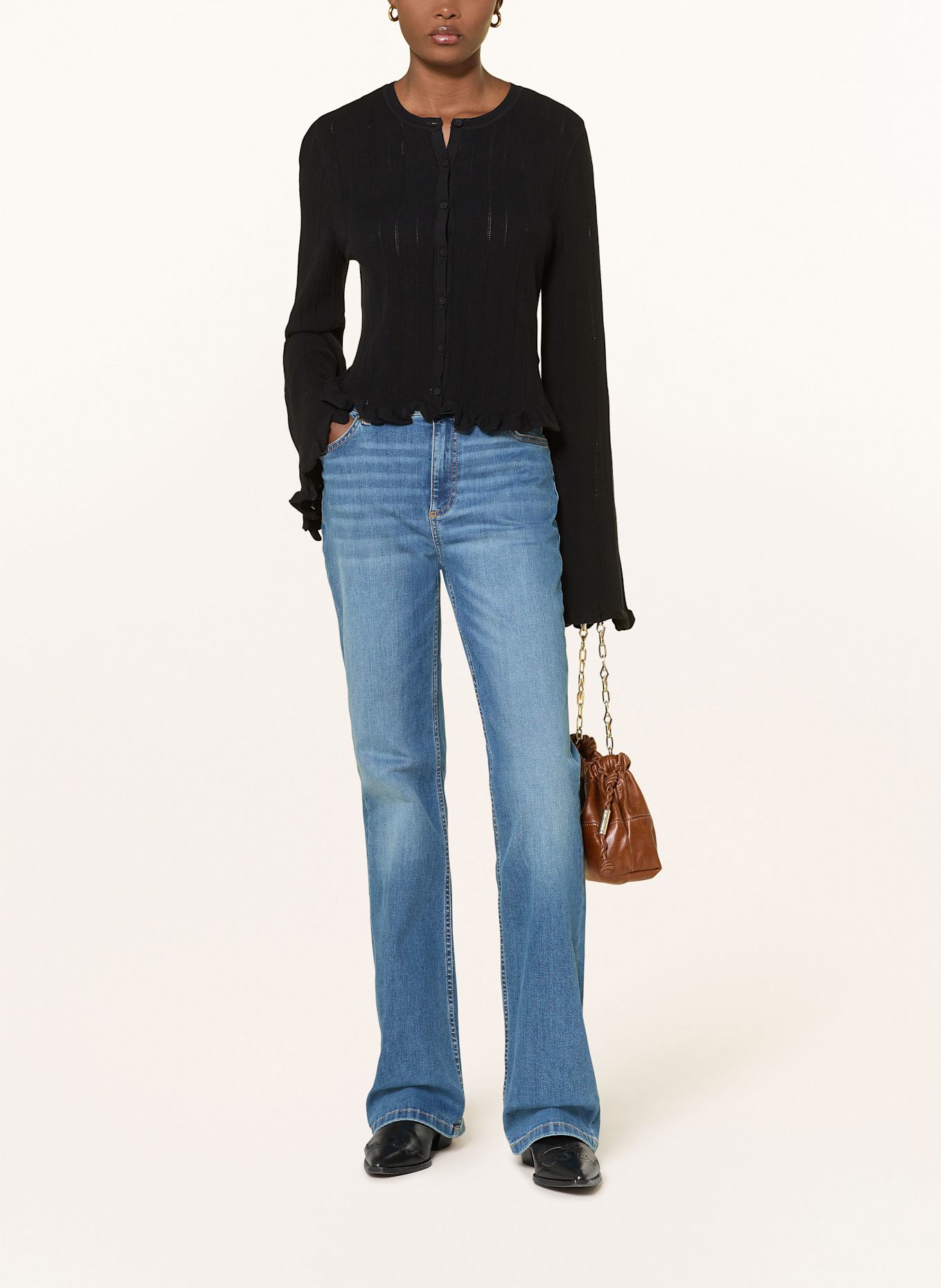 ba&sh Strickjacke VITIS: SCHWARZ