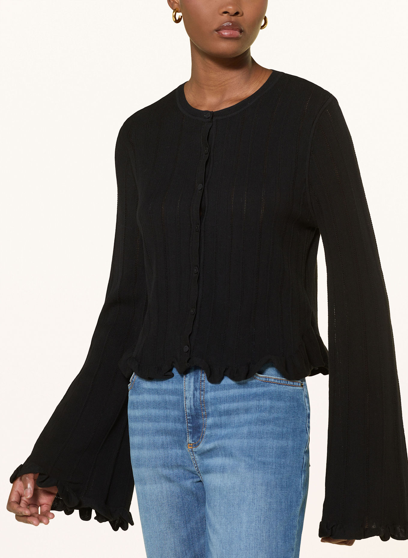 ba&sh Strickjacke VITIS: SCHWARZ