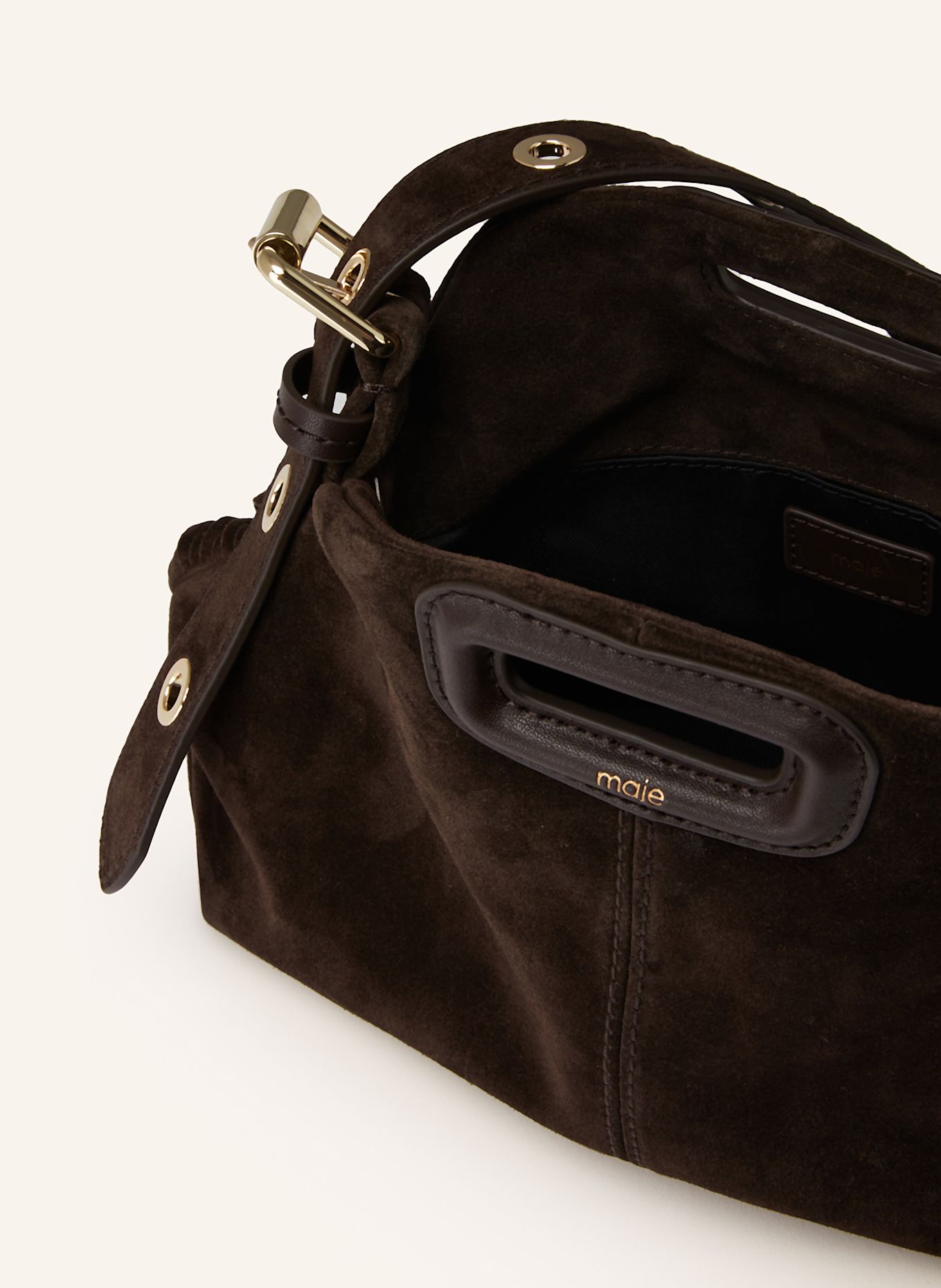 maje Torba na ramię: CIEMNOBRĄZOWY