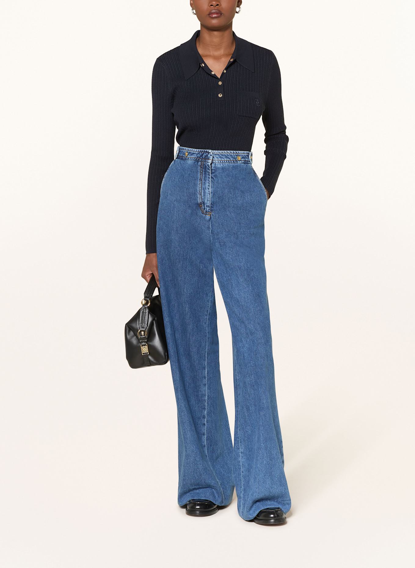 SANDRO Pullover: DUNKELBLAU