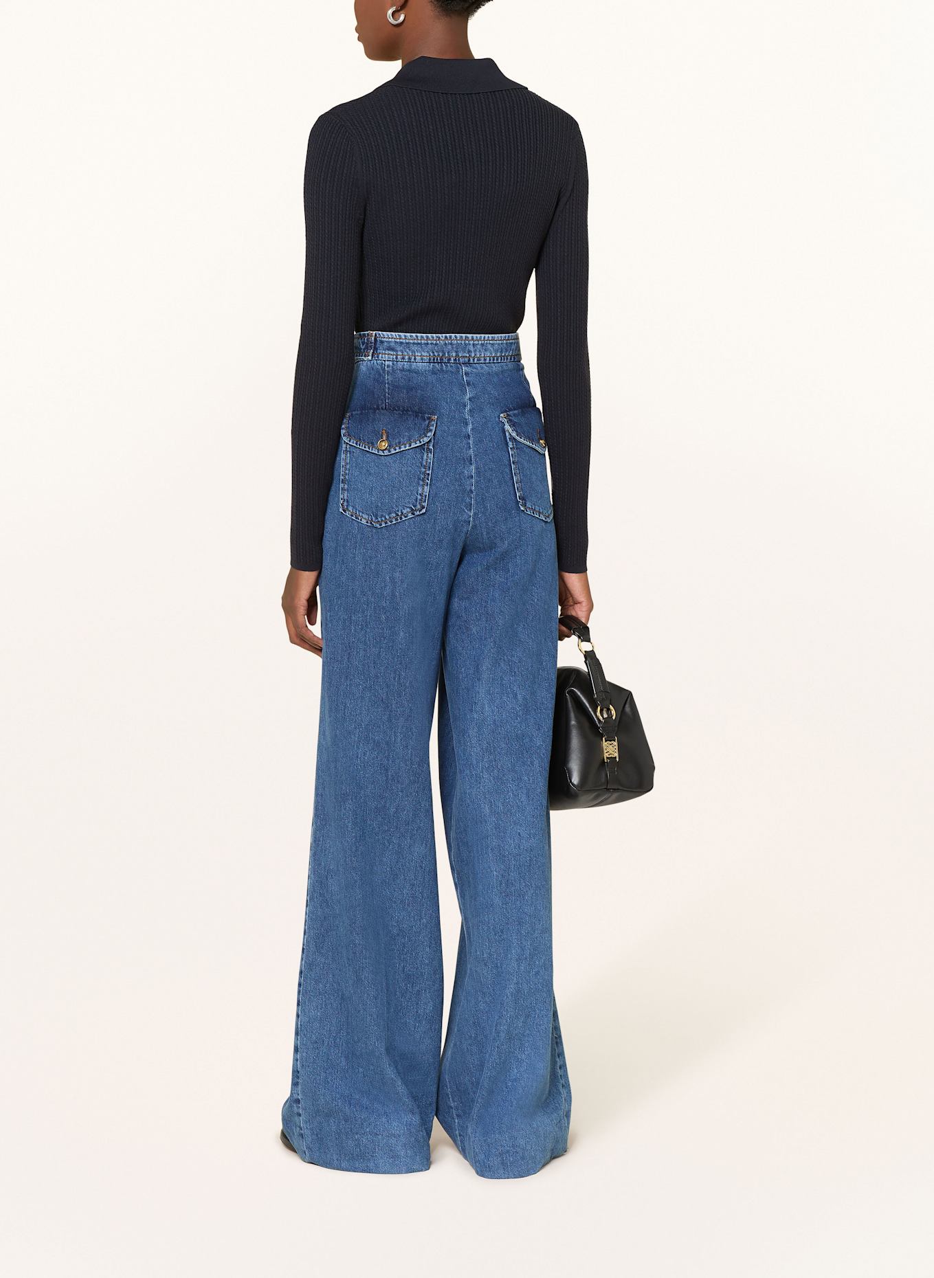 SANDRO Pullover: DUNKELBLAU