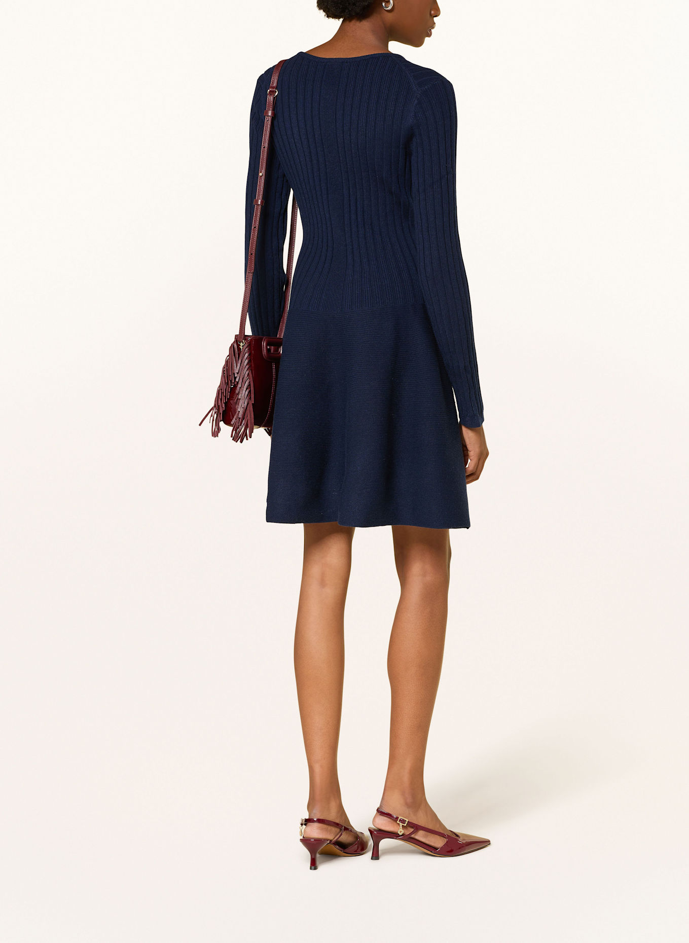 maje Strickkleid: DUNKELBLAU