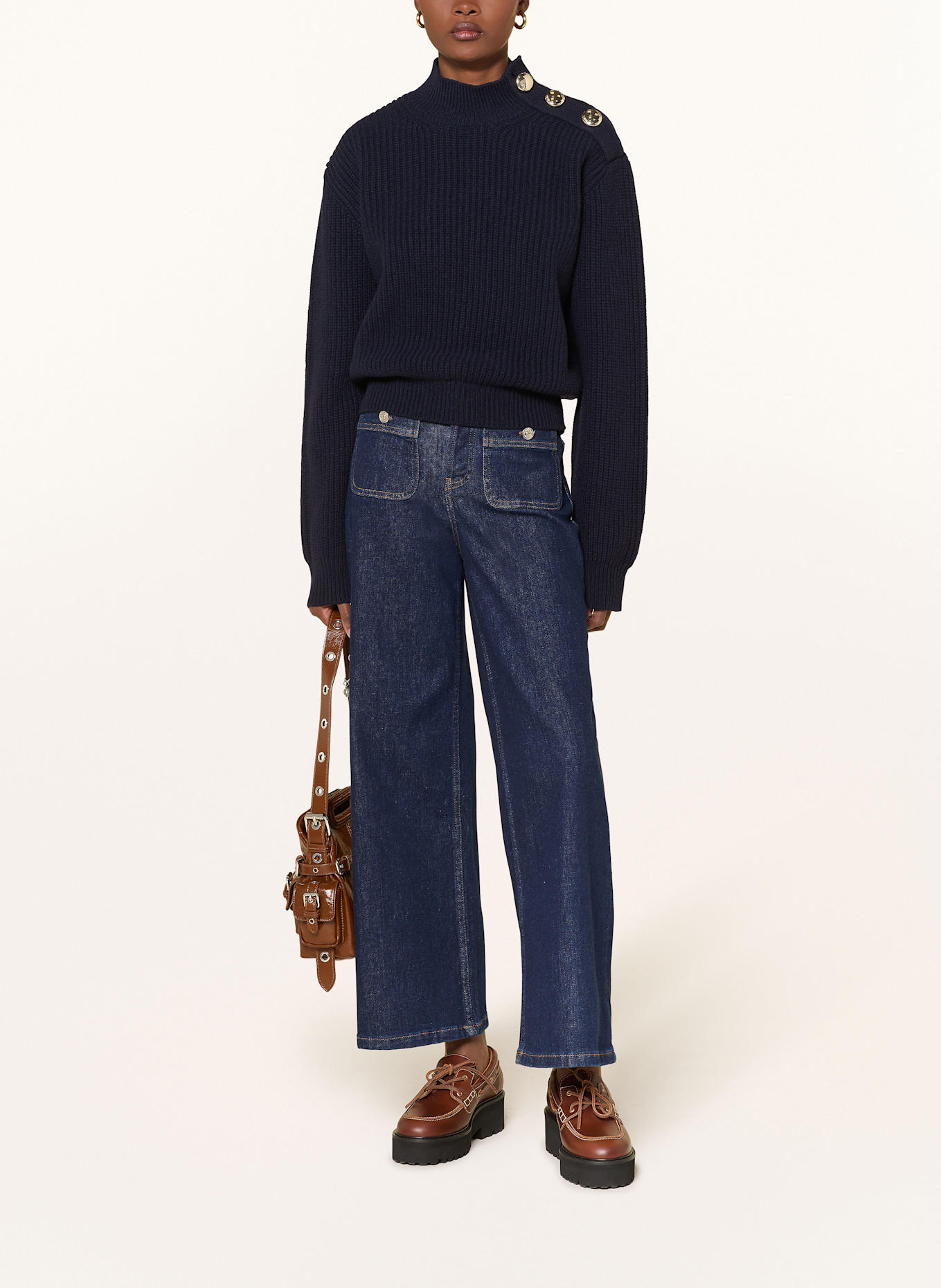 maje Pullover: DUNKELBLAU