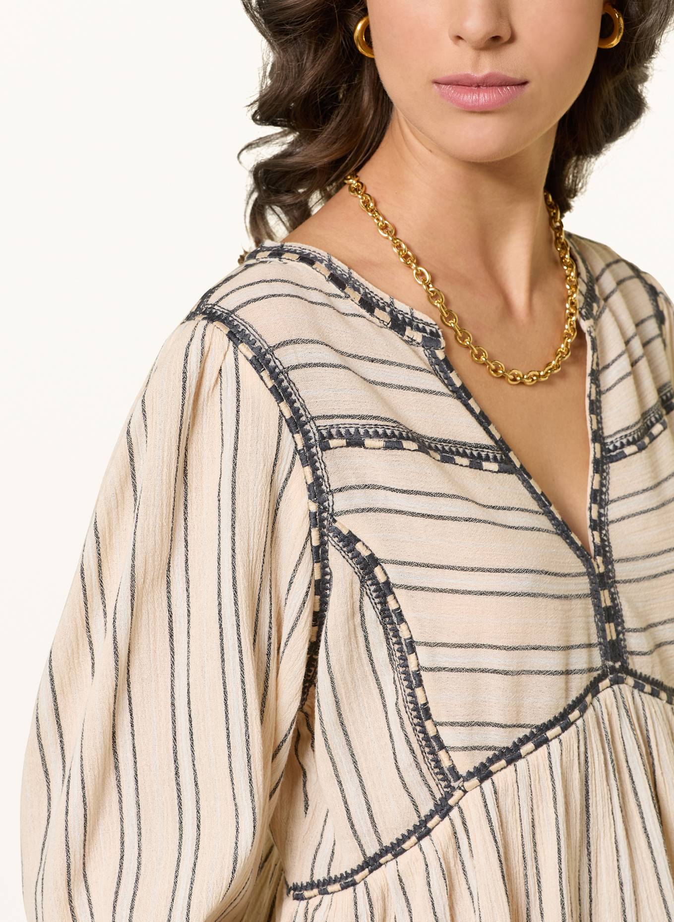 ba&sh Blusenshirt SUNNY: CREME / ECRU / GRAU