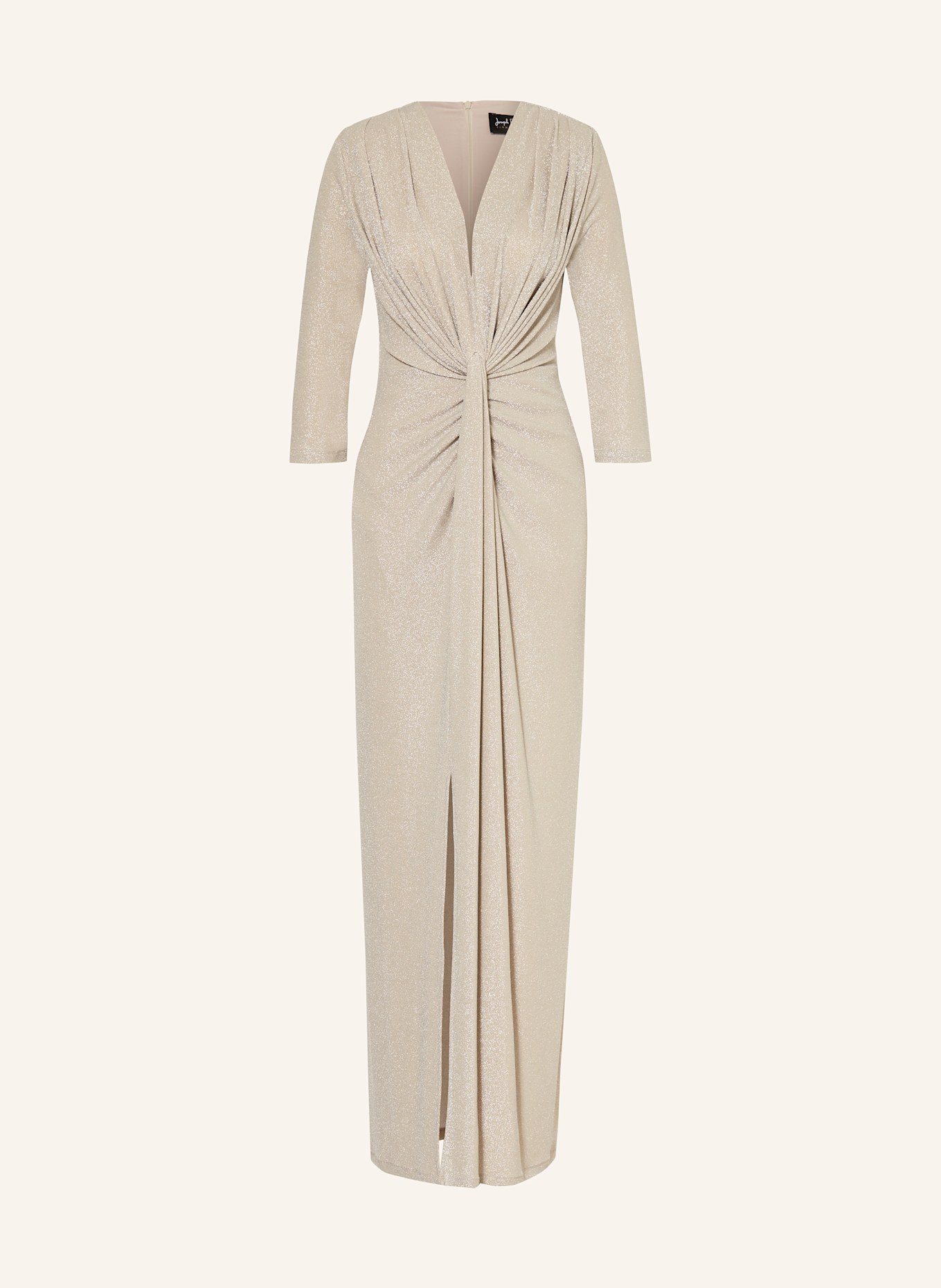 Joseph Ribkoff SIGNATURE Sukienka wieczorowa z błyszczącą przędzą: BIAŁOZŁOTY
