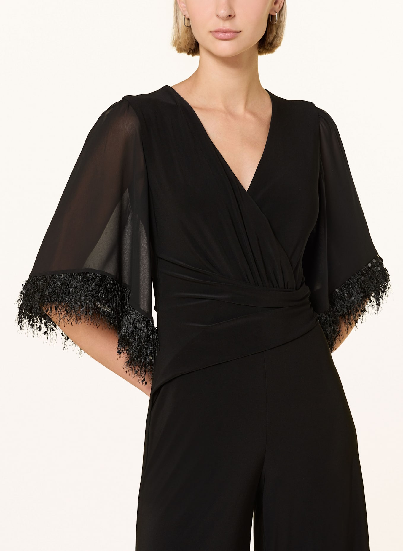 Joseph Ribkoff SIGNATURE Jumpsuit mit Pailletten: SCHWARZ