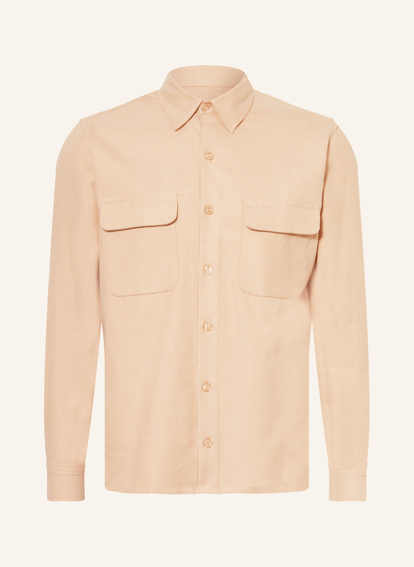 SANDRO Flanell-Overshirt: BEIGE