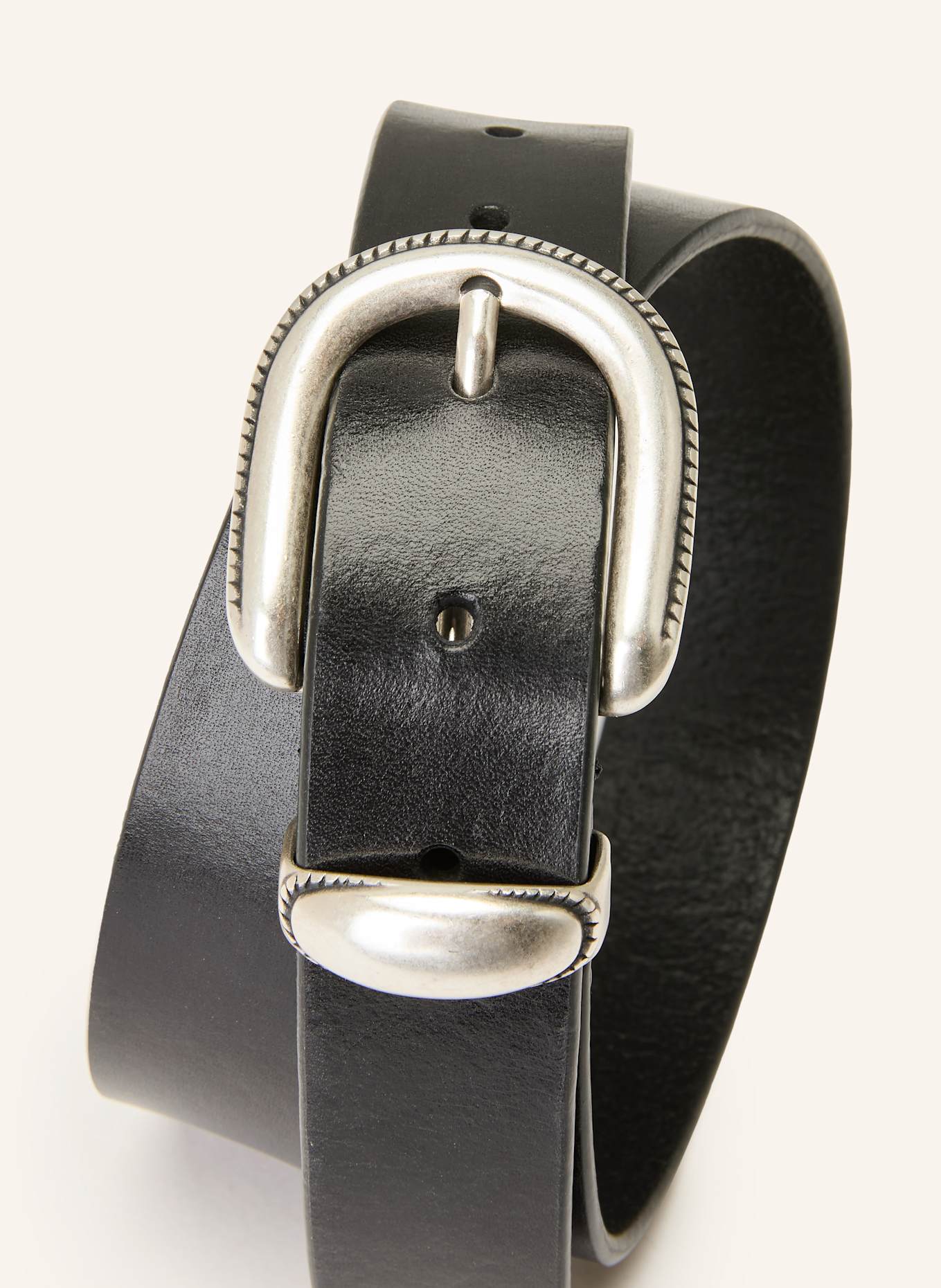 REISS Ledergürtel JONNY: SCHWARZ