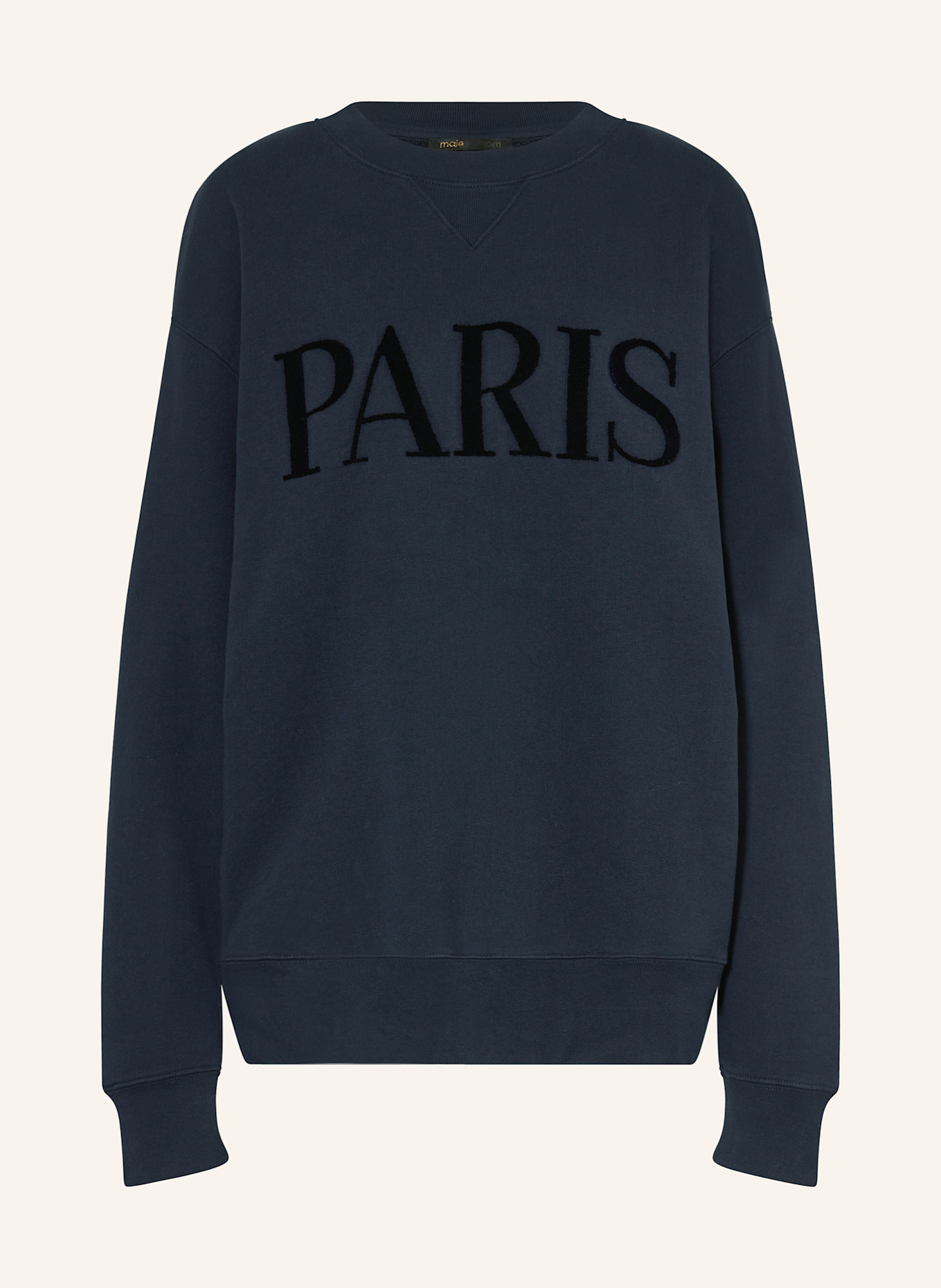 maje Bluza nierozpinana oversize: GRANATOWY