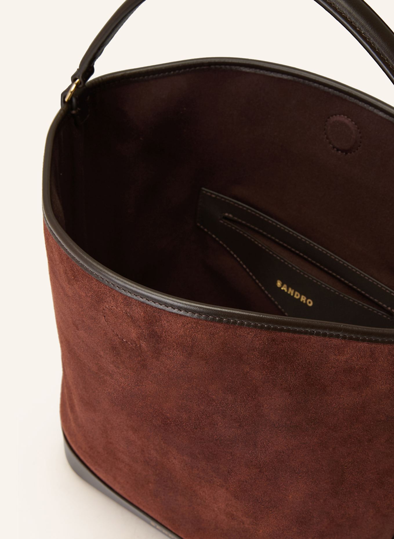SANDRO Handtasche: DUNKELBRAUN