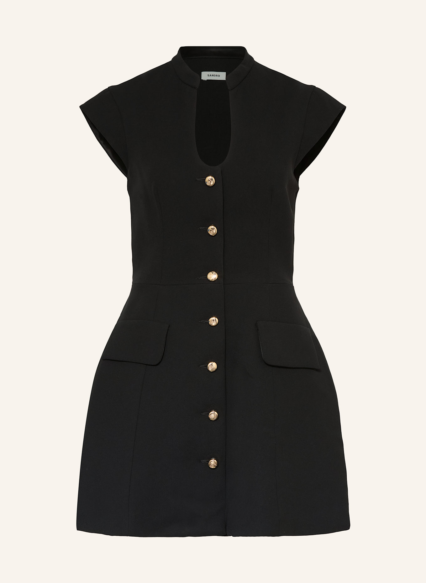 SANDRO Kleid: SCHWARZ