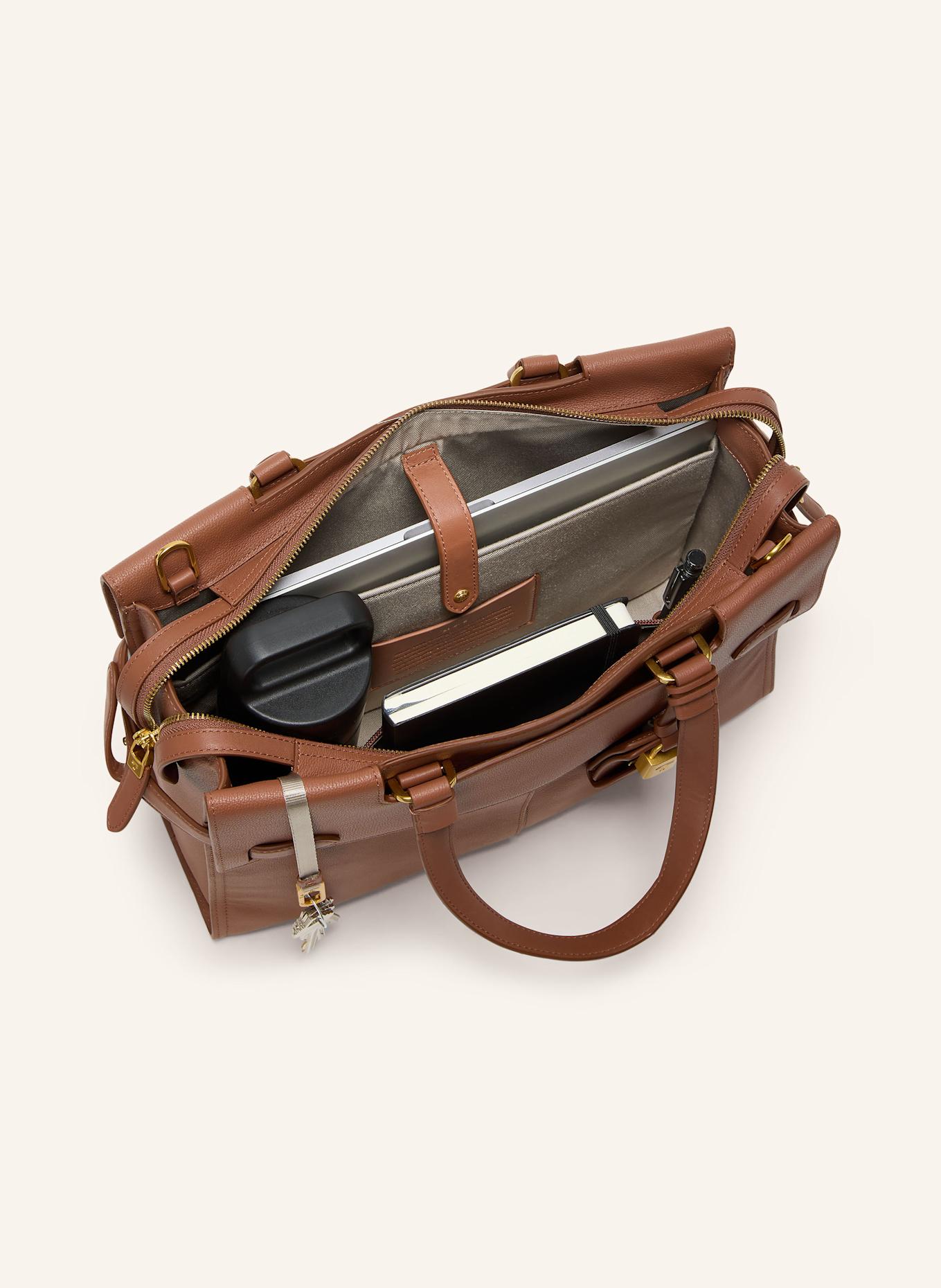 TUMI AGENT Shopper TOTE MEDIUM: BRAUN