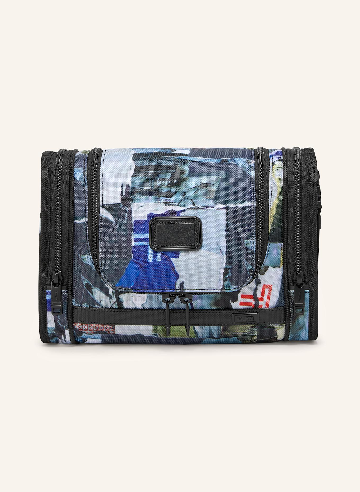 TUMI Kulturtasche ALPHA: DUNKELBRAUN / CREME / ORANGE