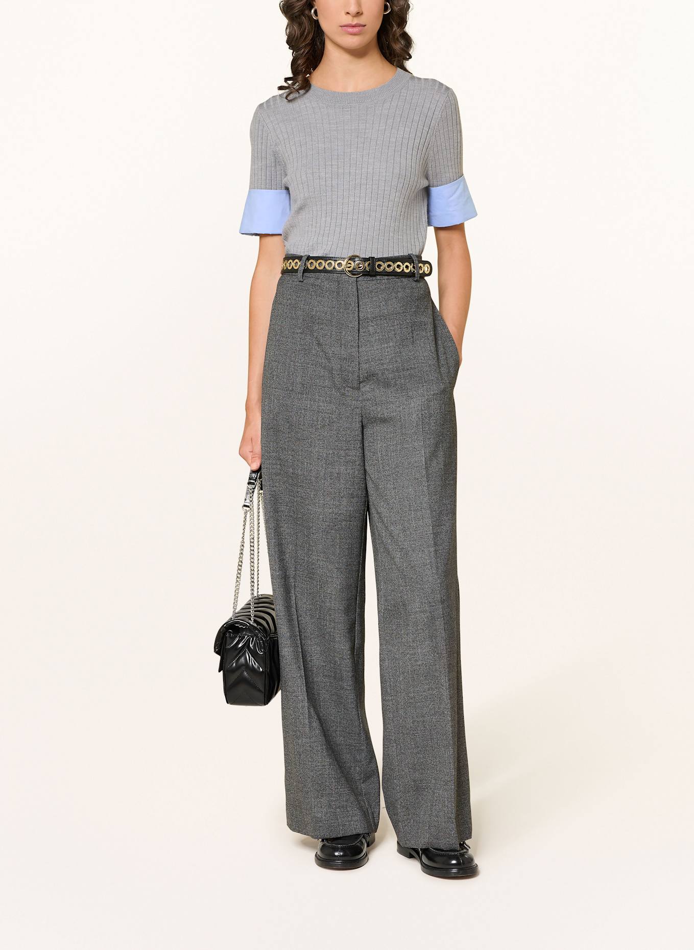 SANDRO Marlenehose: GRAU