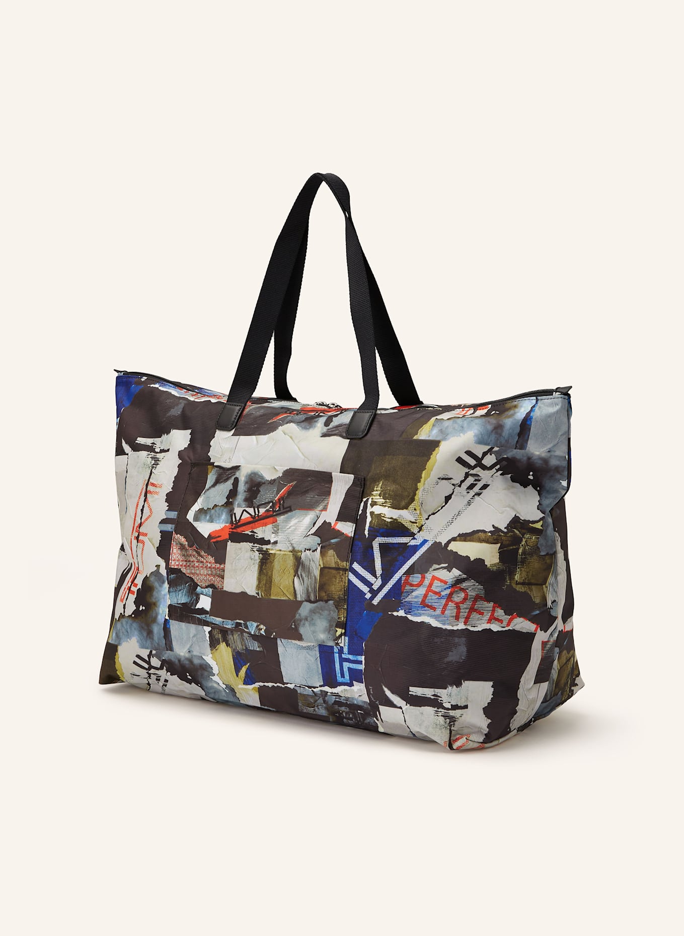 TUMI Torba shopper VOYAGEUR JUST IN CASE: CZIEMNOSZARY / SZARY / POMARAŃCZOWY