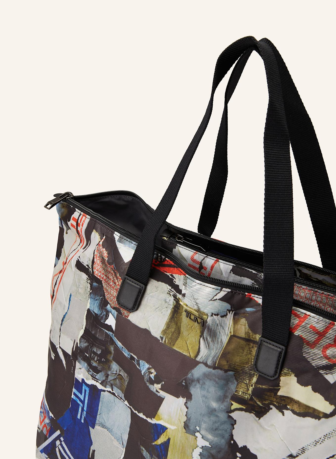 TUMI Torba shopper VOYAGEUR JUST IN CASE: CZIEMNOSZARY / SZARY / POMARAŃCZOWY