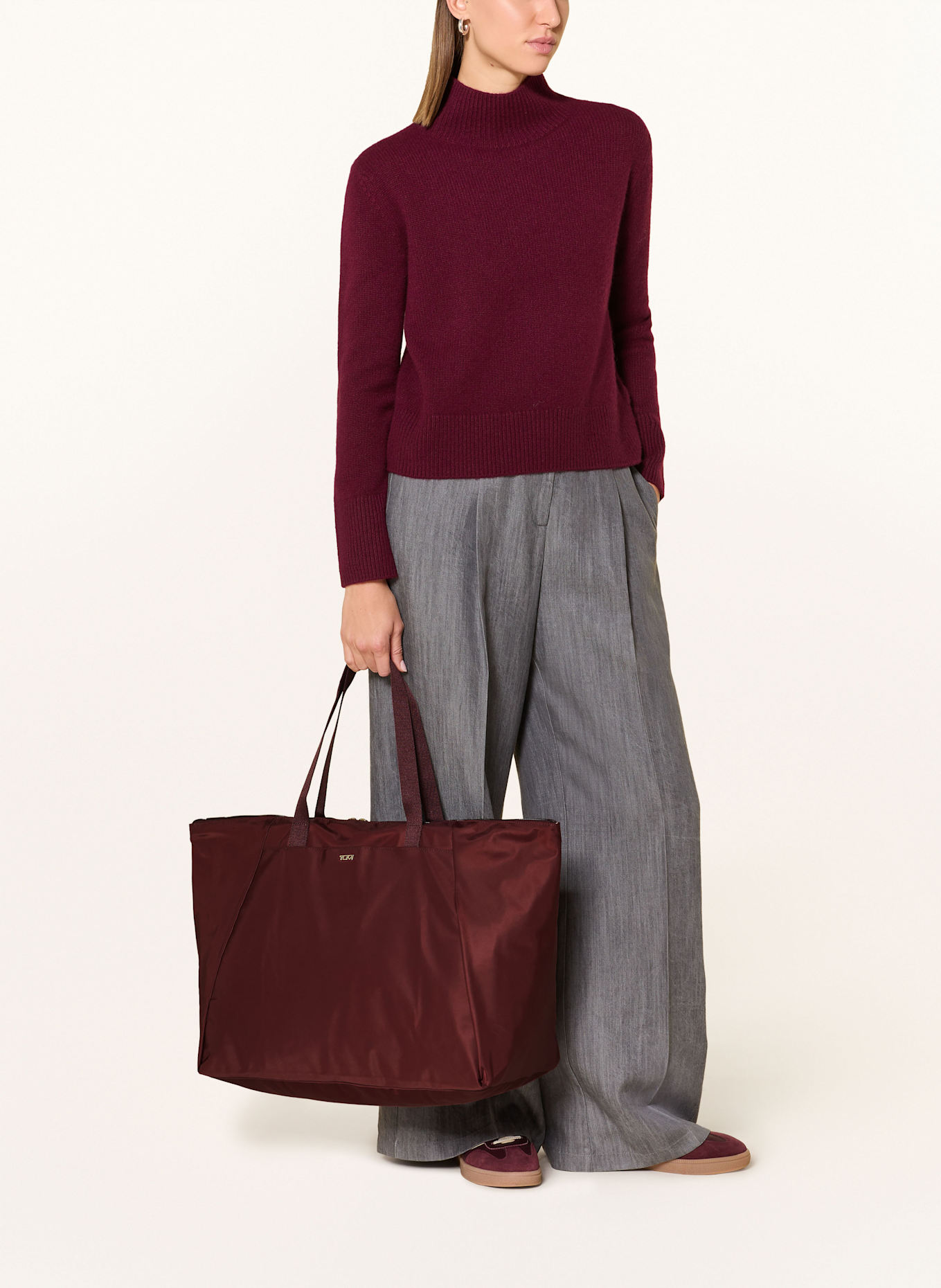 TUMI VOYAGEUR Shopper JUST IN CASE® LARGE mit Pouch: DUNKELROT