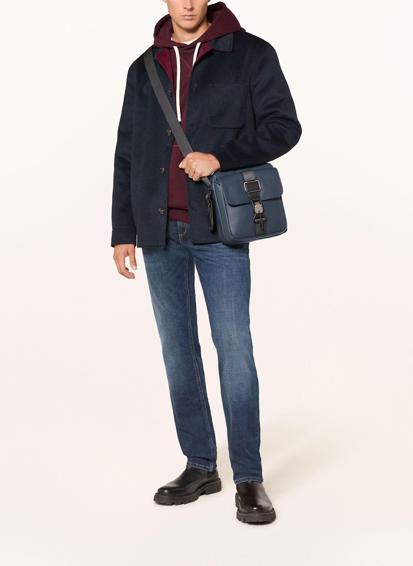 TUMI Umhängetasche ALPHA BRAVO JUNIOR: DUNKELBLAU