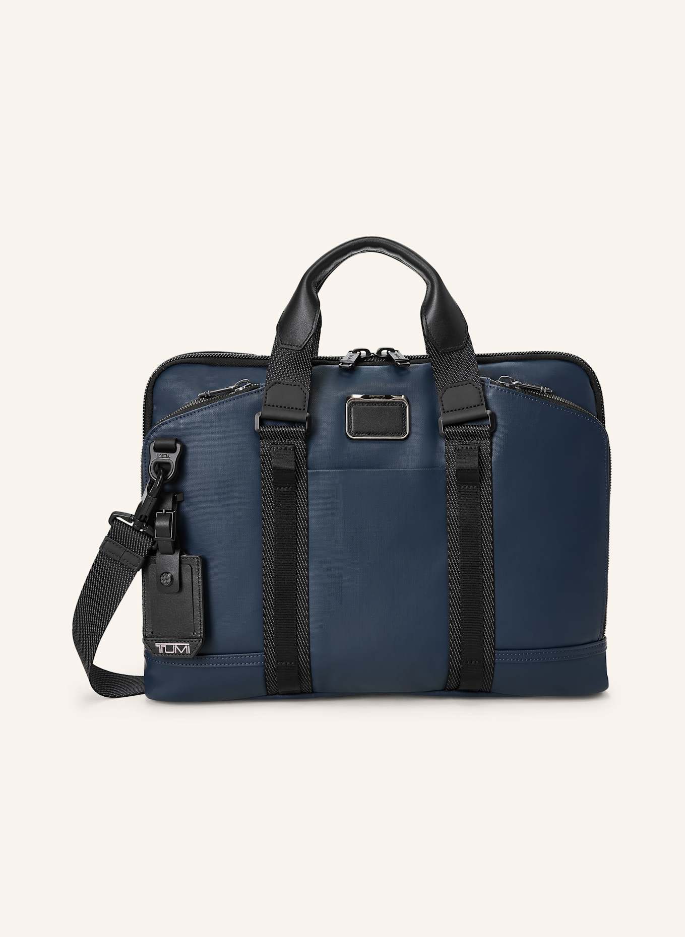 TUMI Torba na laptop ALPHA BRAVO ACADEMY BRIEF: NAVY COATED CANVAS
