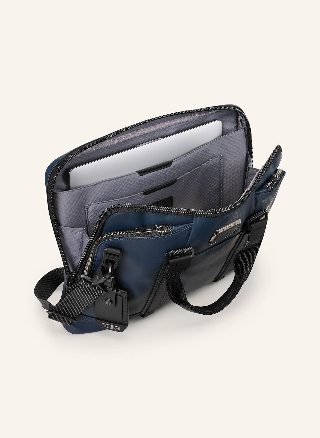 TUMI Torba na laptop ALPHA BRAVO ACADEMY BRIEF: NAVY COATED CANVAS